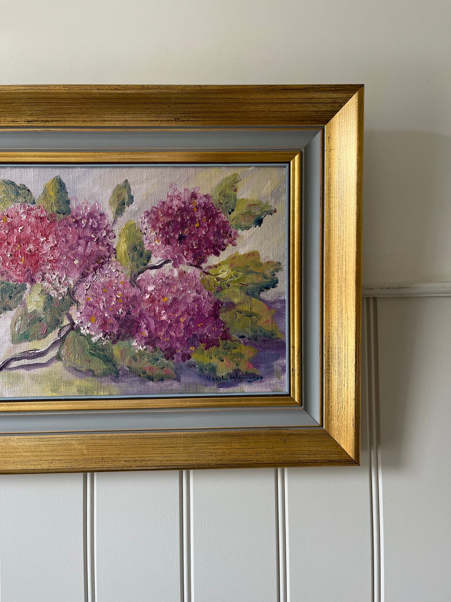 Pink hydrangeas