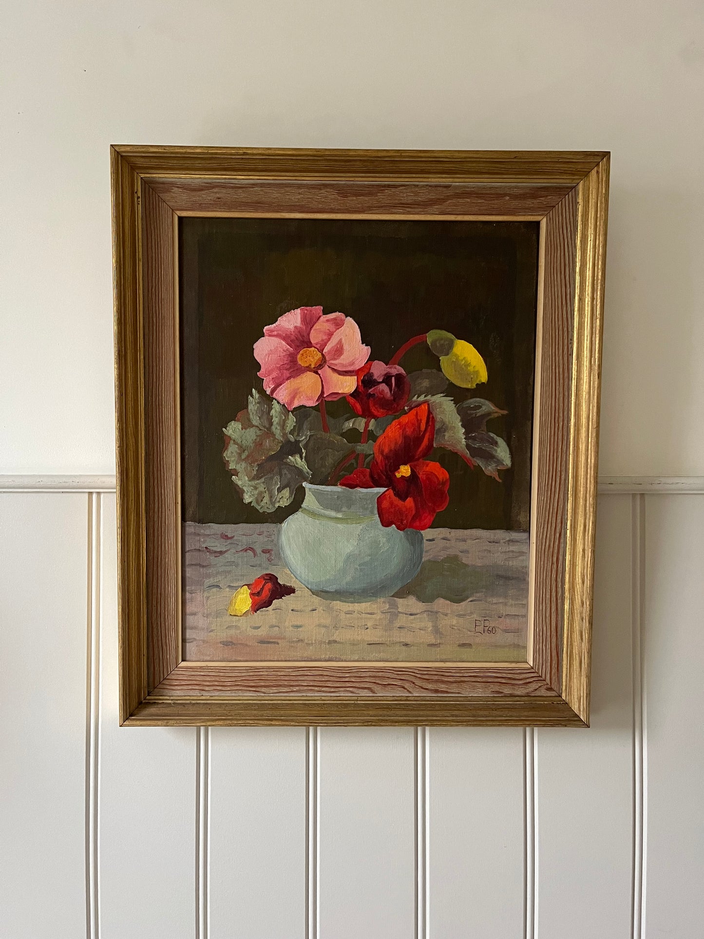 Red and pink flowers