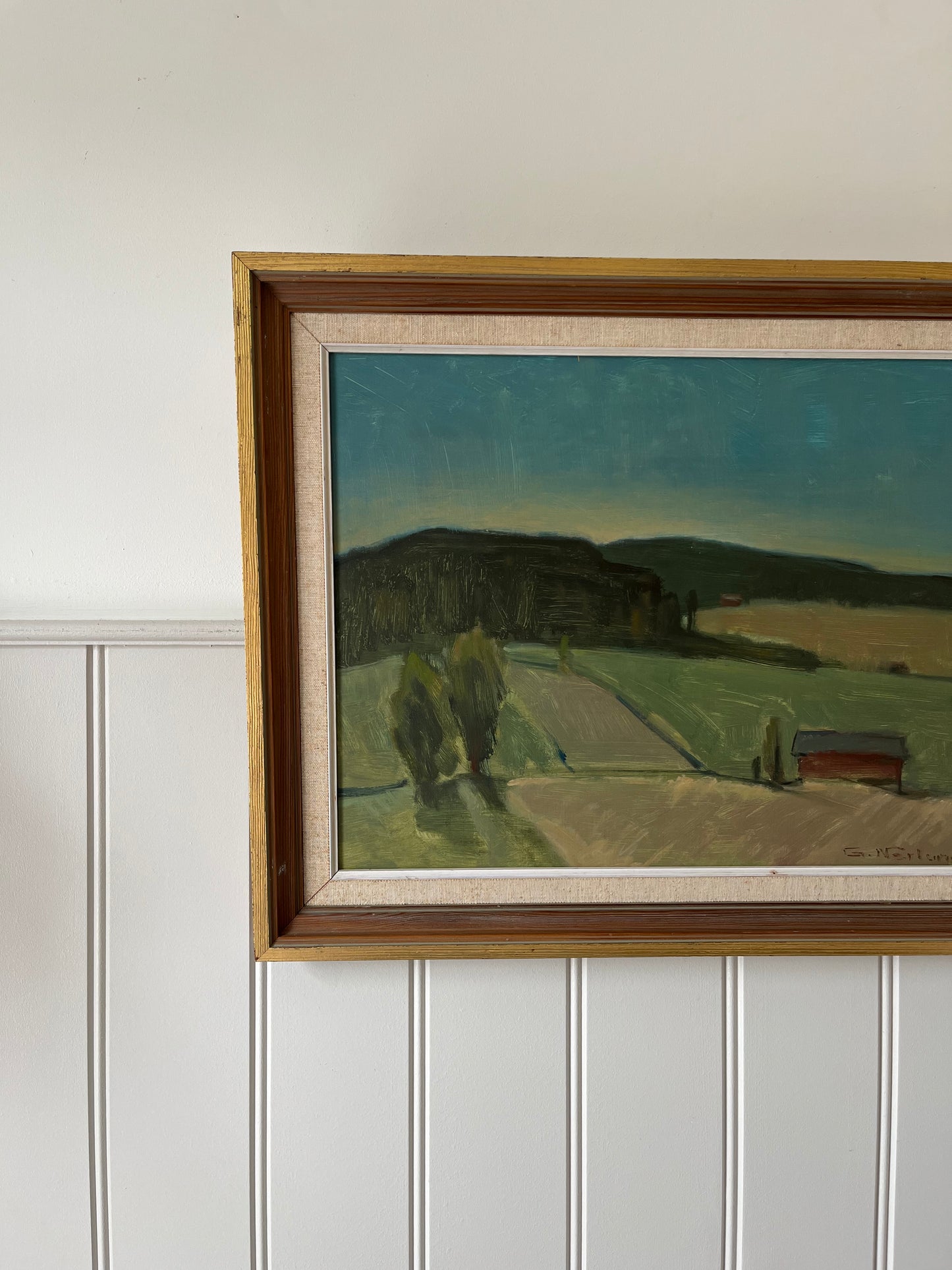 Sunset behind the hills