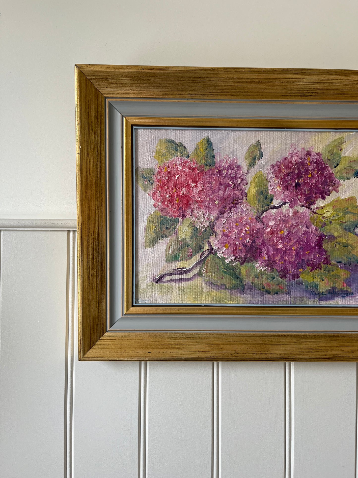 Pink hydrangeas