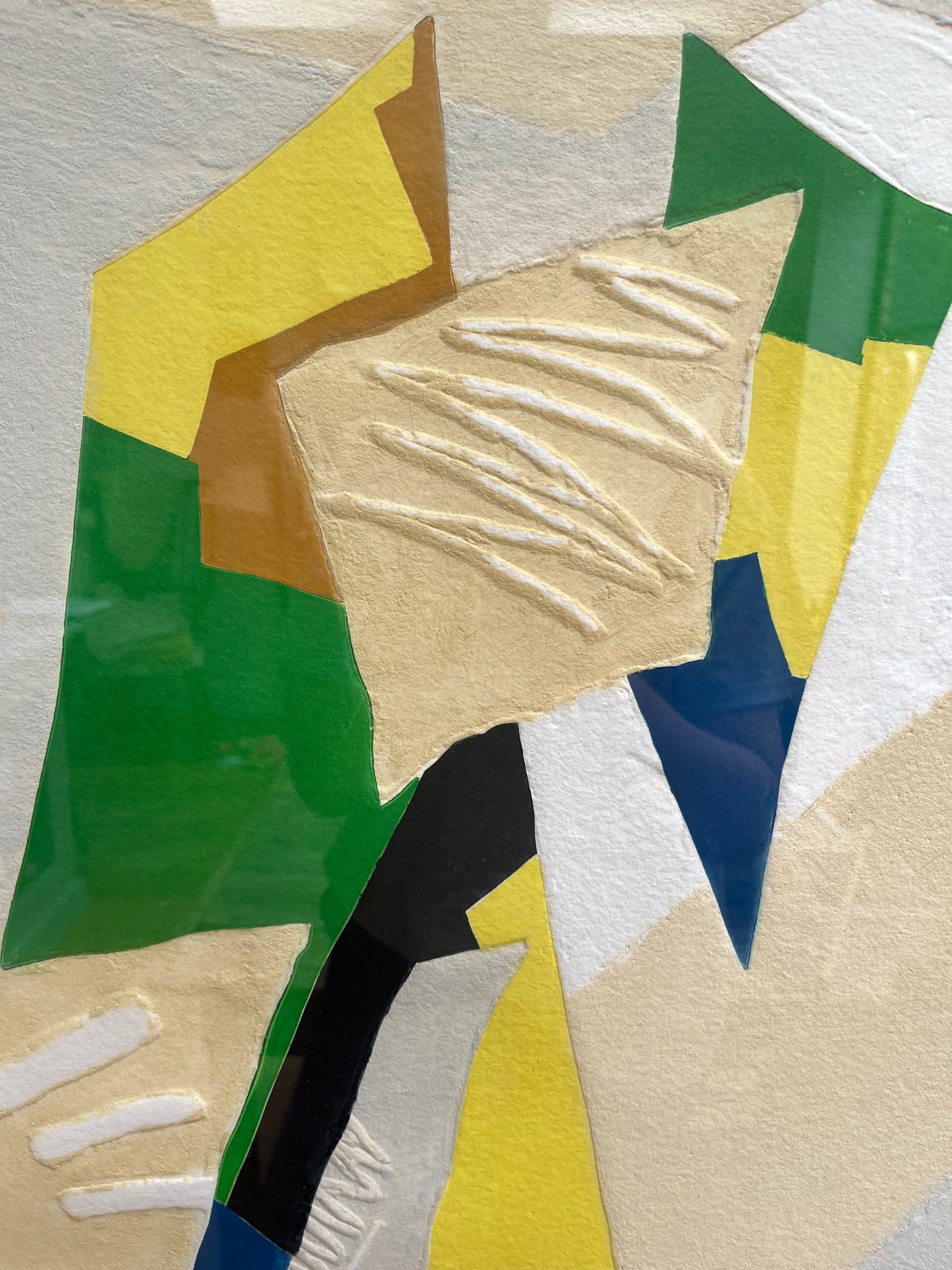 Abstract colour etching