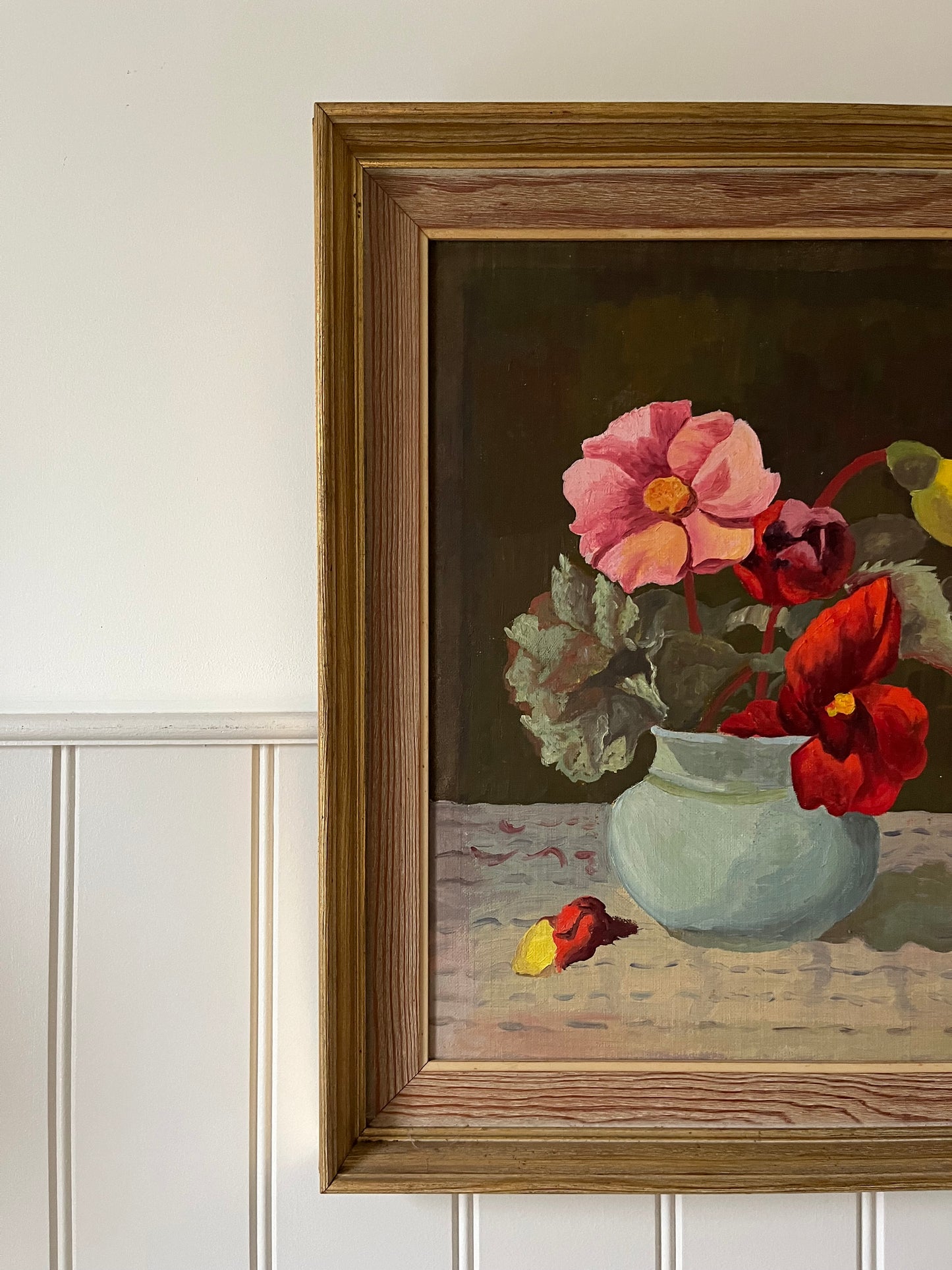 Red and pink flowers