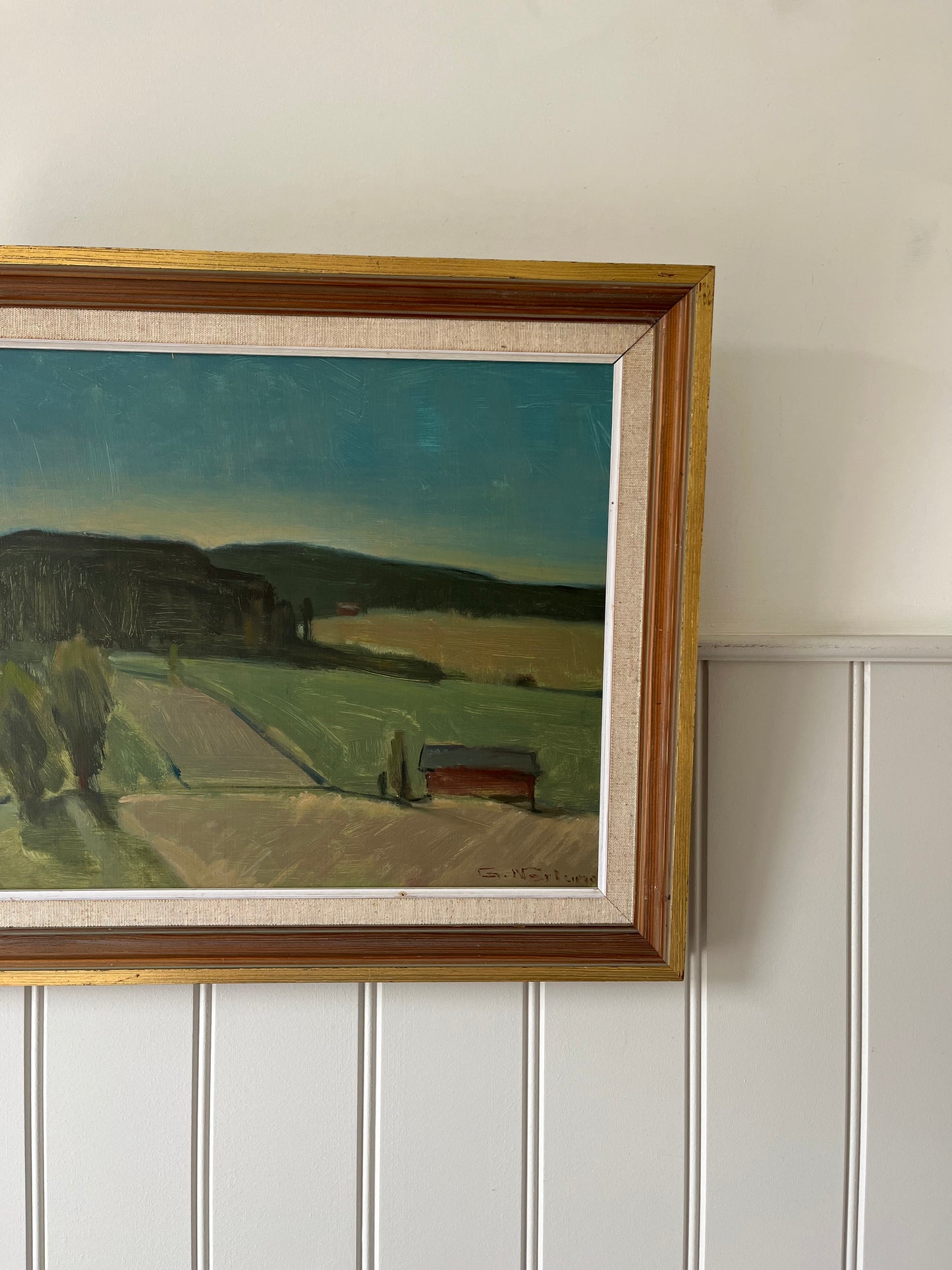 Sunset behind the hills