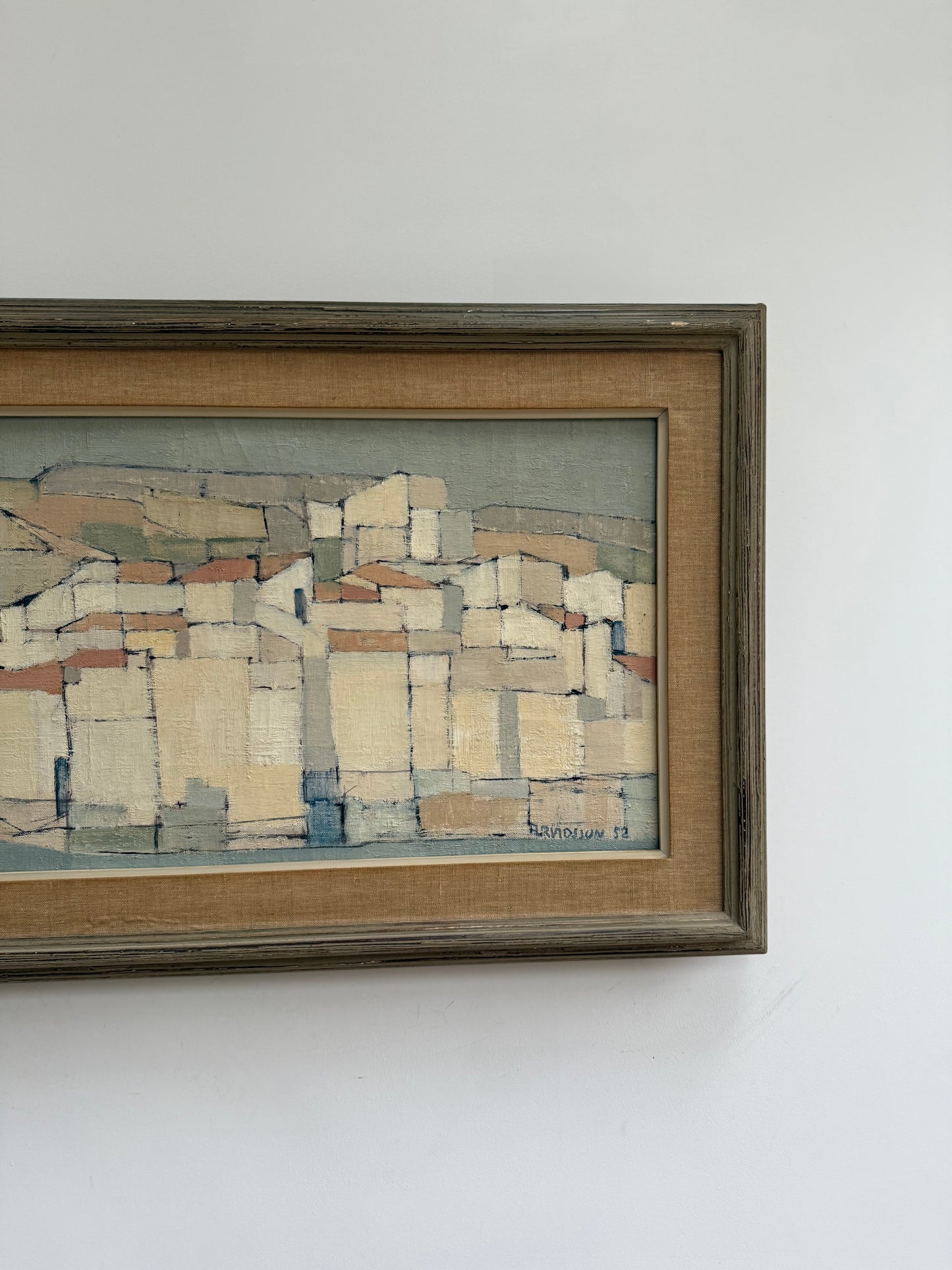 Calm cubist landscape