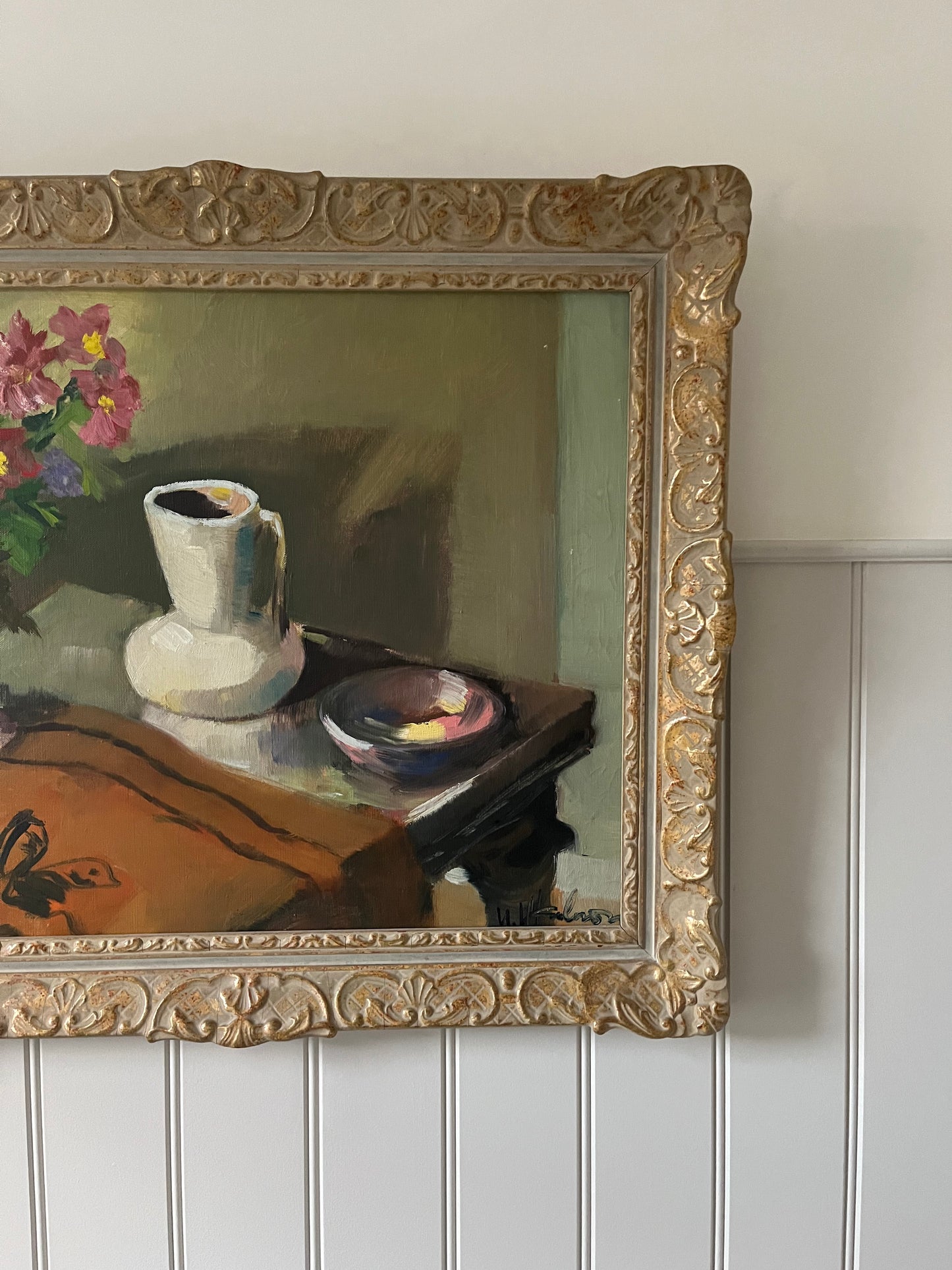 Coffee and flowers