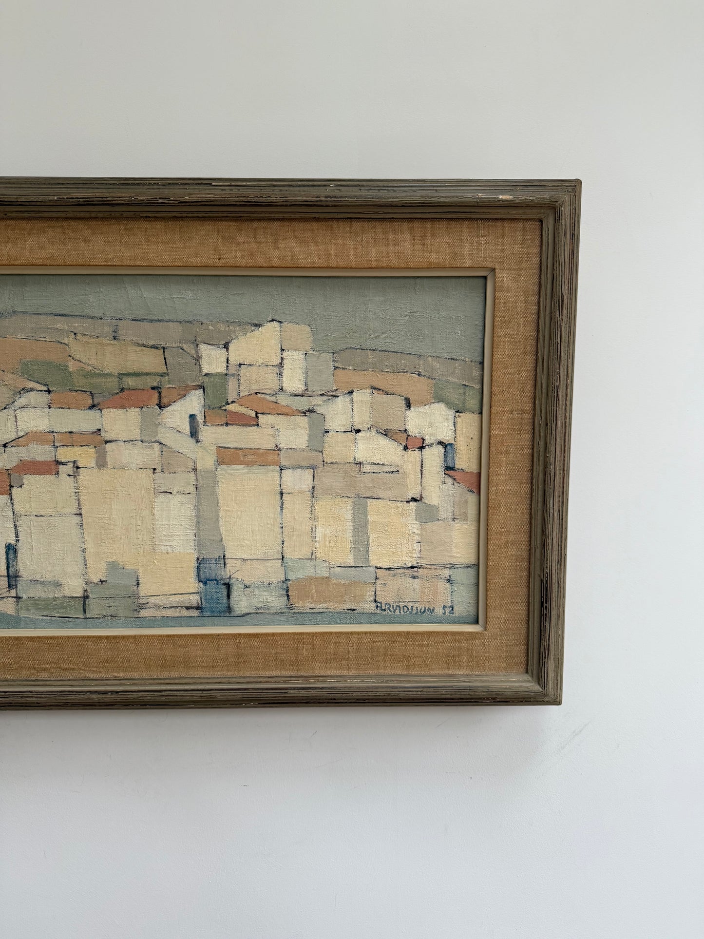 Calm cubist landscape