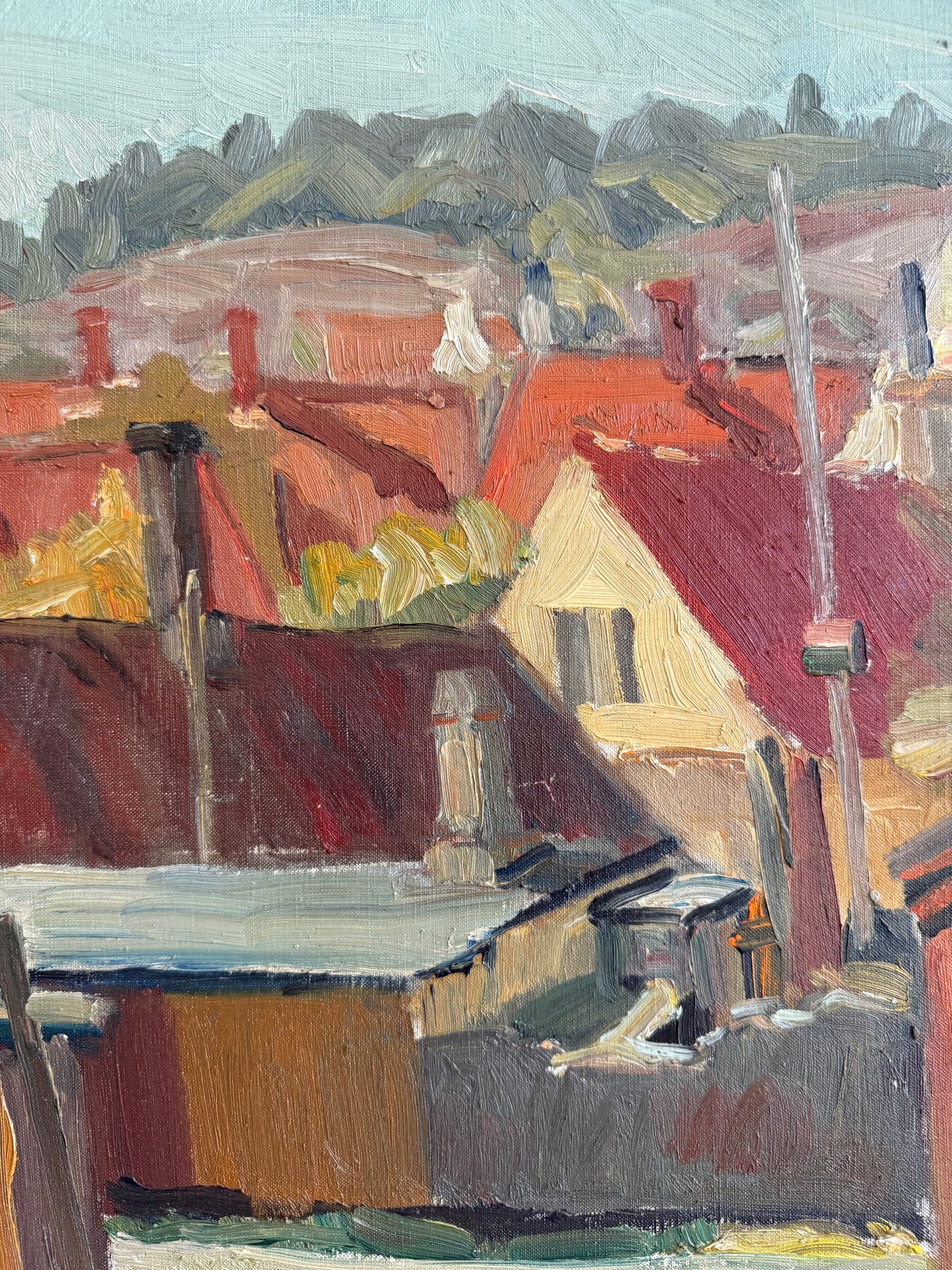 On the roof