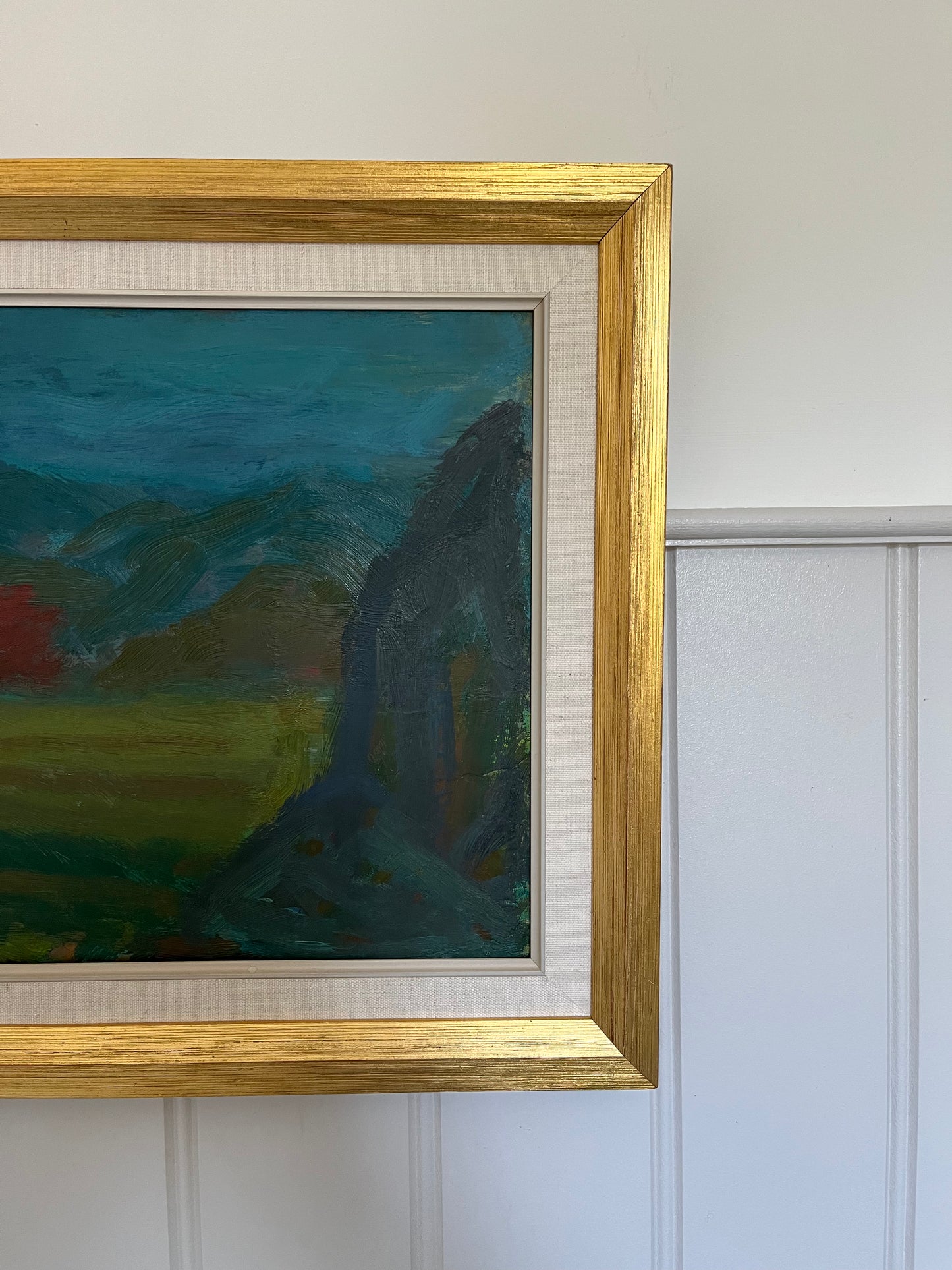 Blue and green landscape