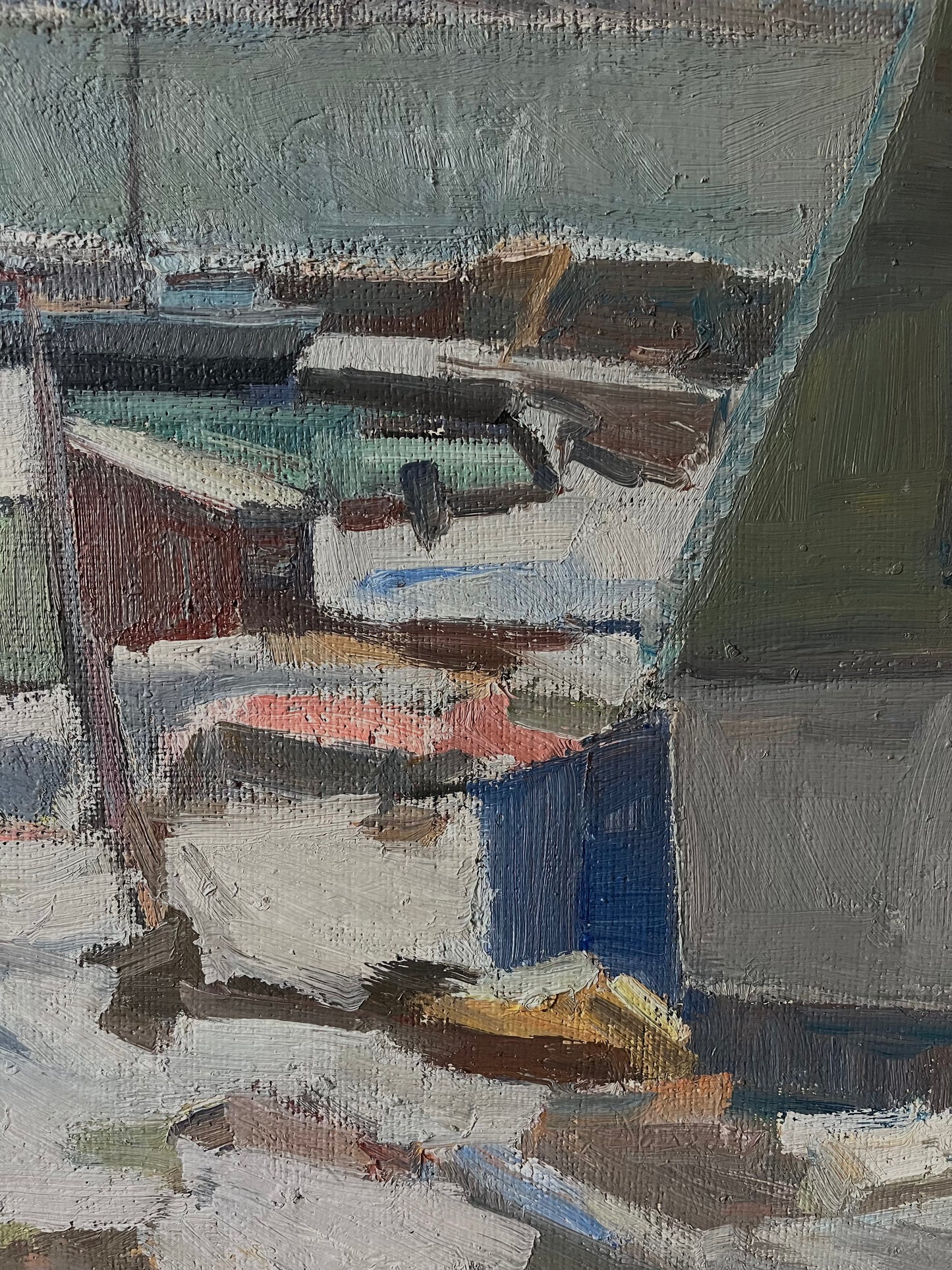 Snowy dockland
