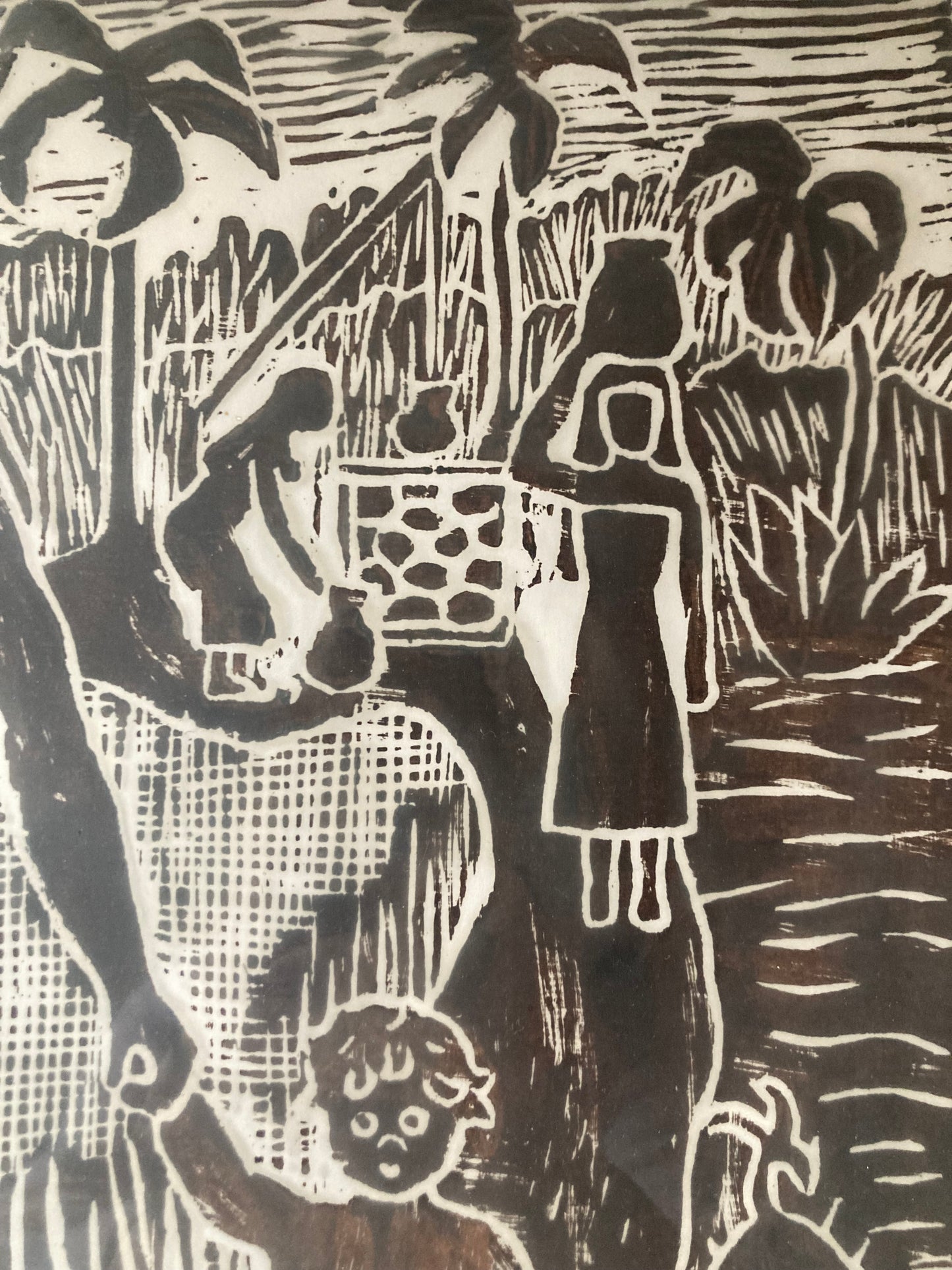 Mother with children