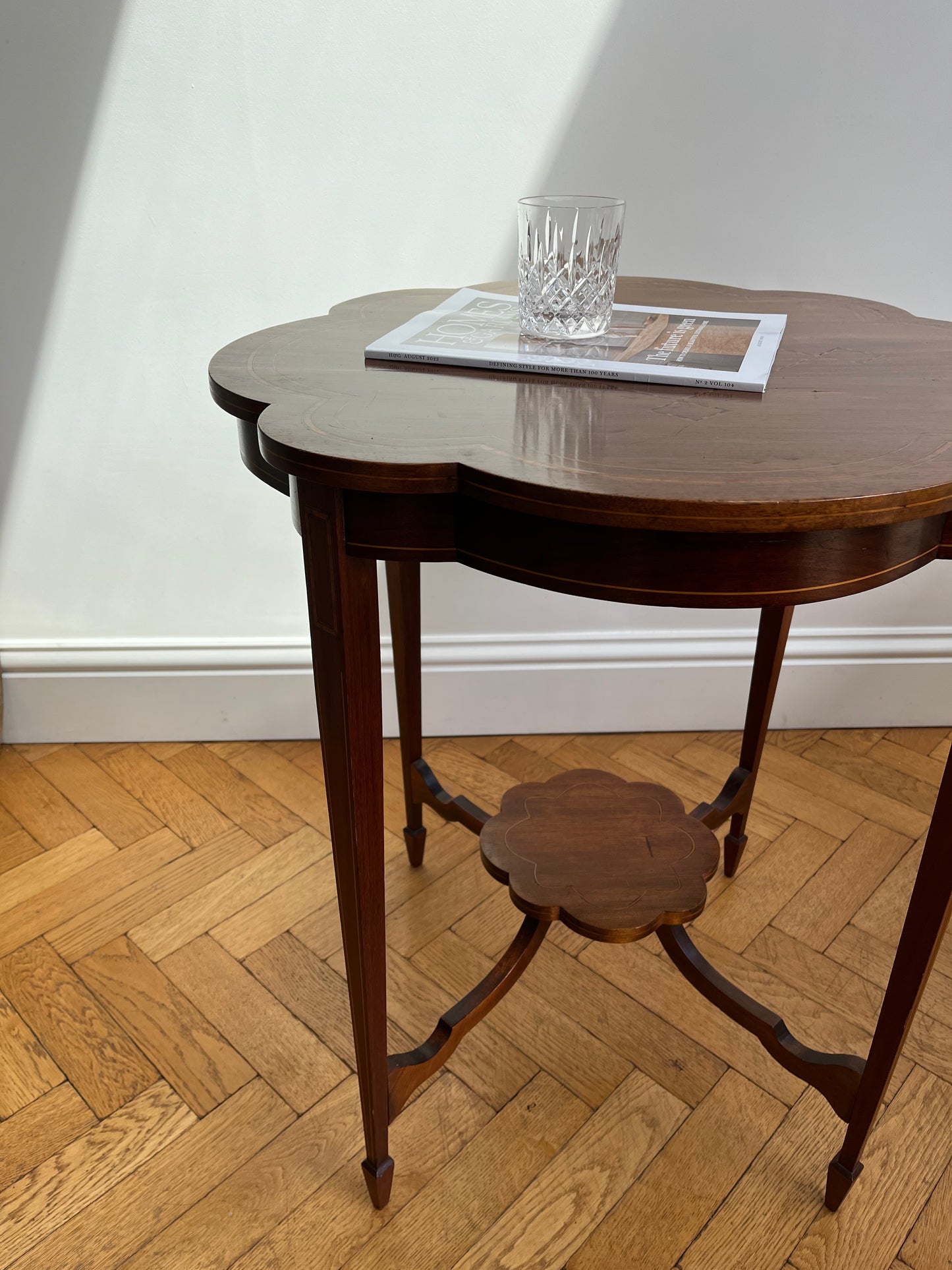 Victorian floral shaped occasional table