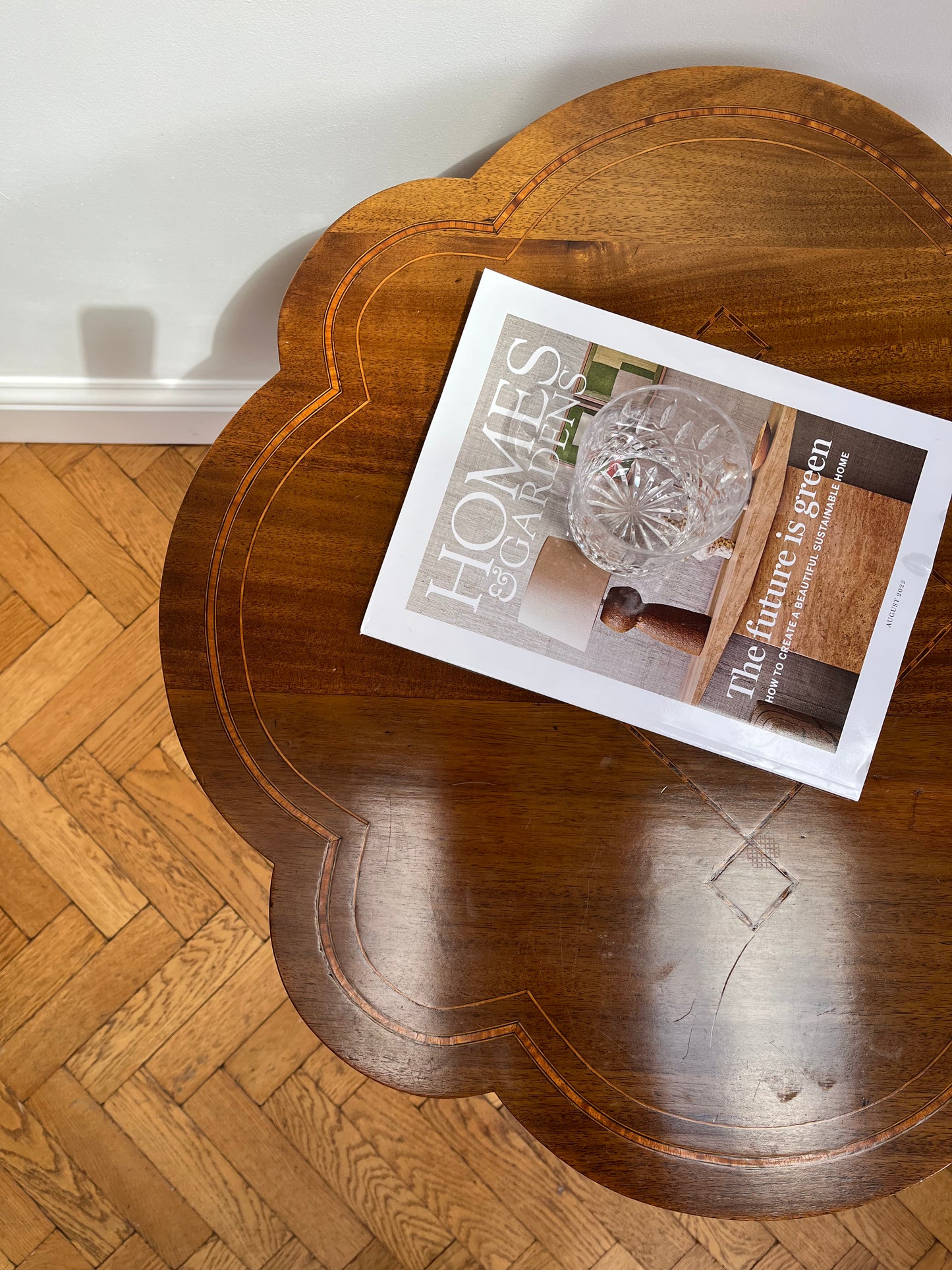 Victorian floral shaped occasional table