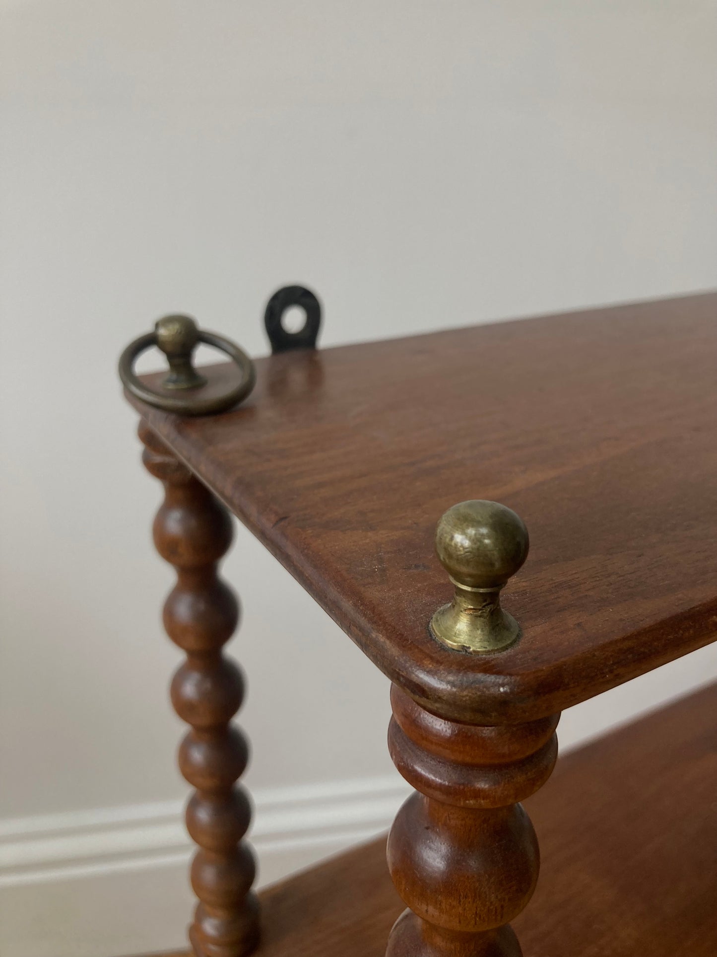 Victorian bobbin shelves
