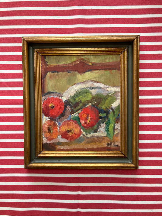 Red flower still life