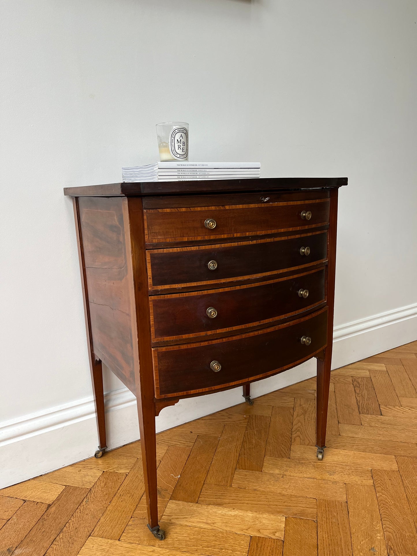 Edwardian Bow fronted table