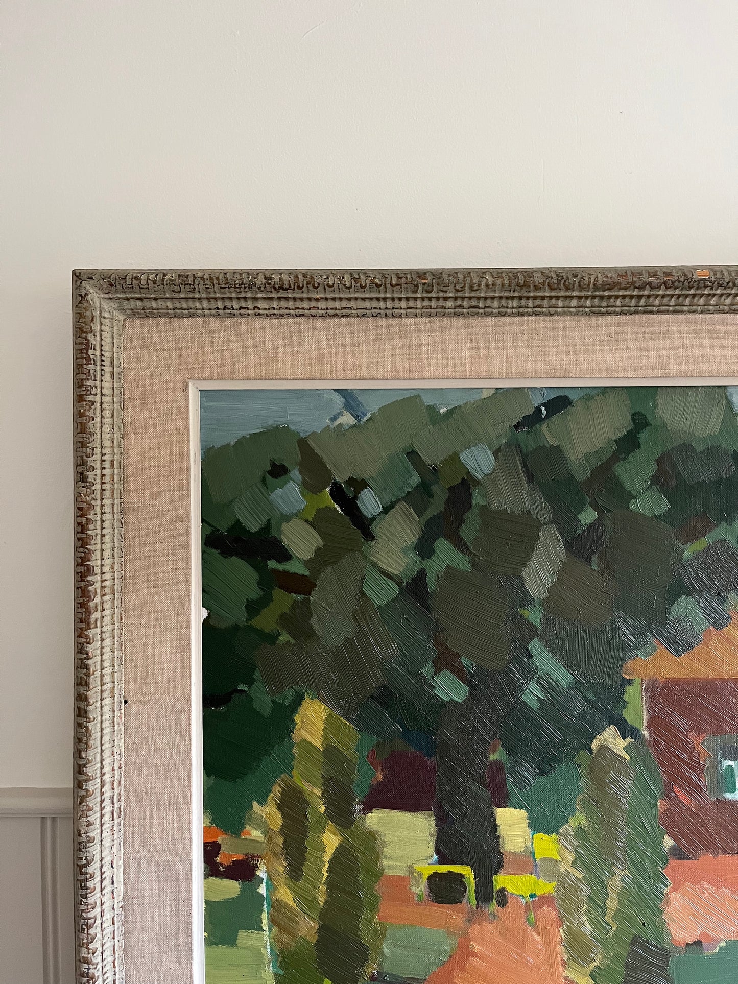 House with a brown roof