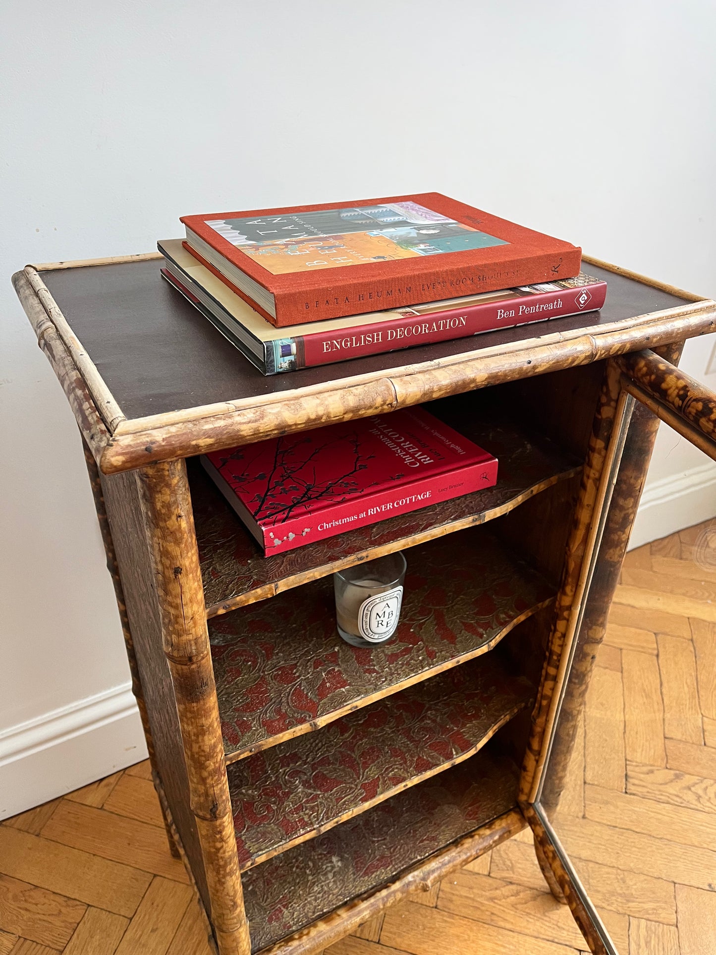 Glazed bamboo cabinet
