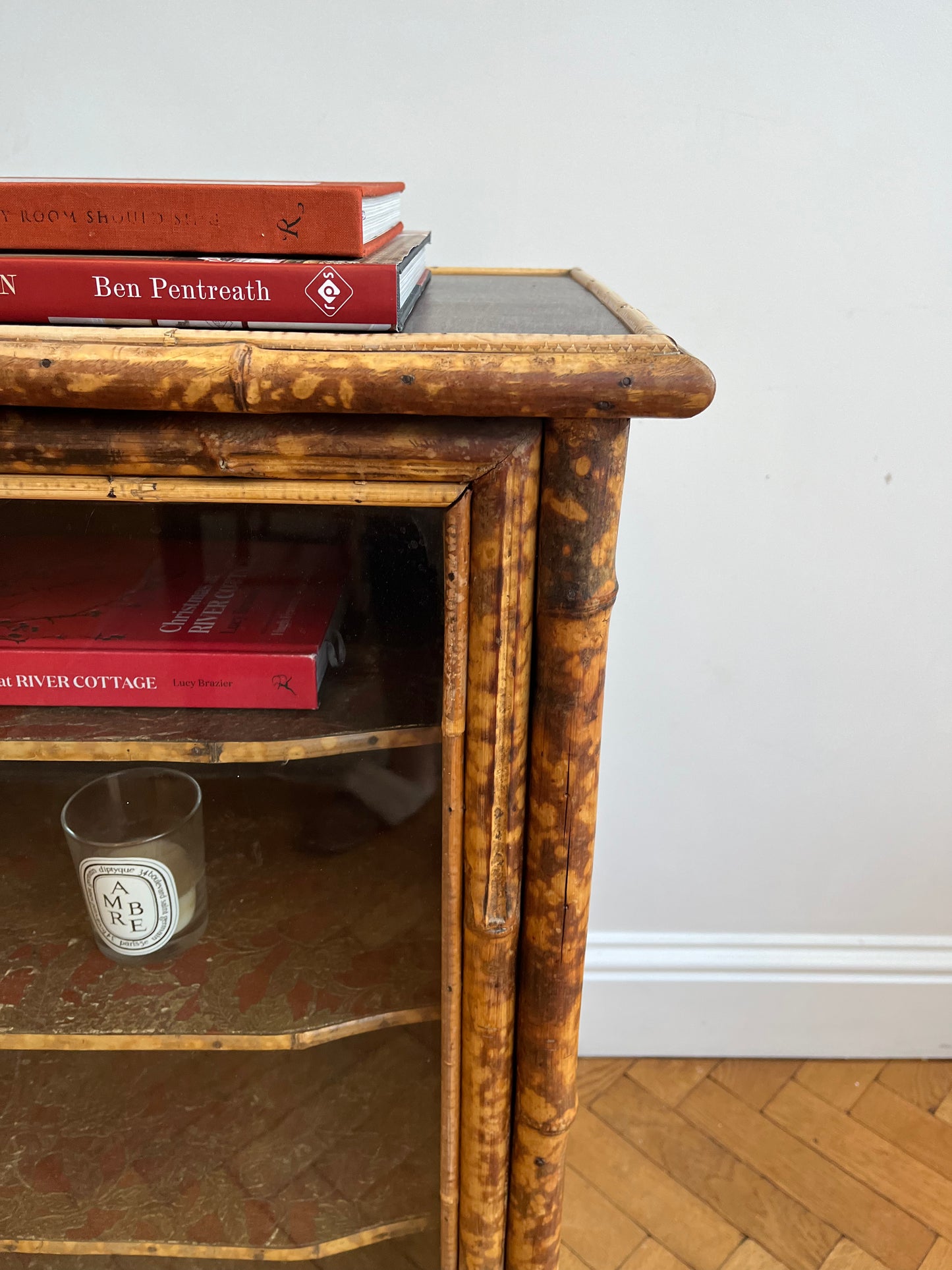 Glazed bamboo cabinet