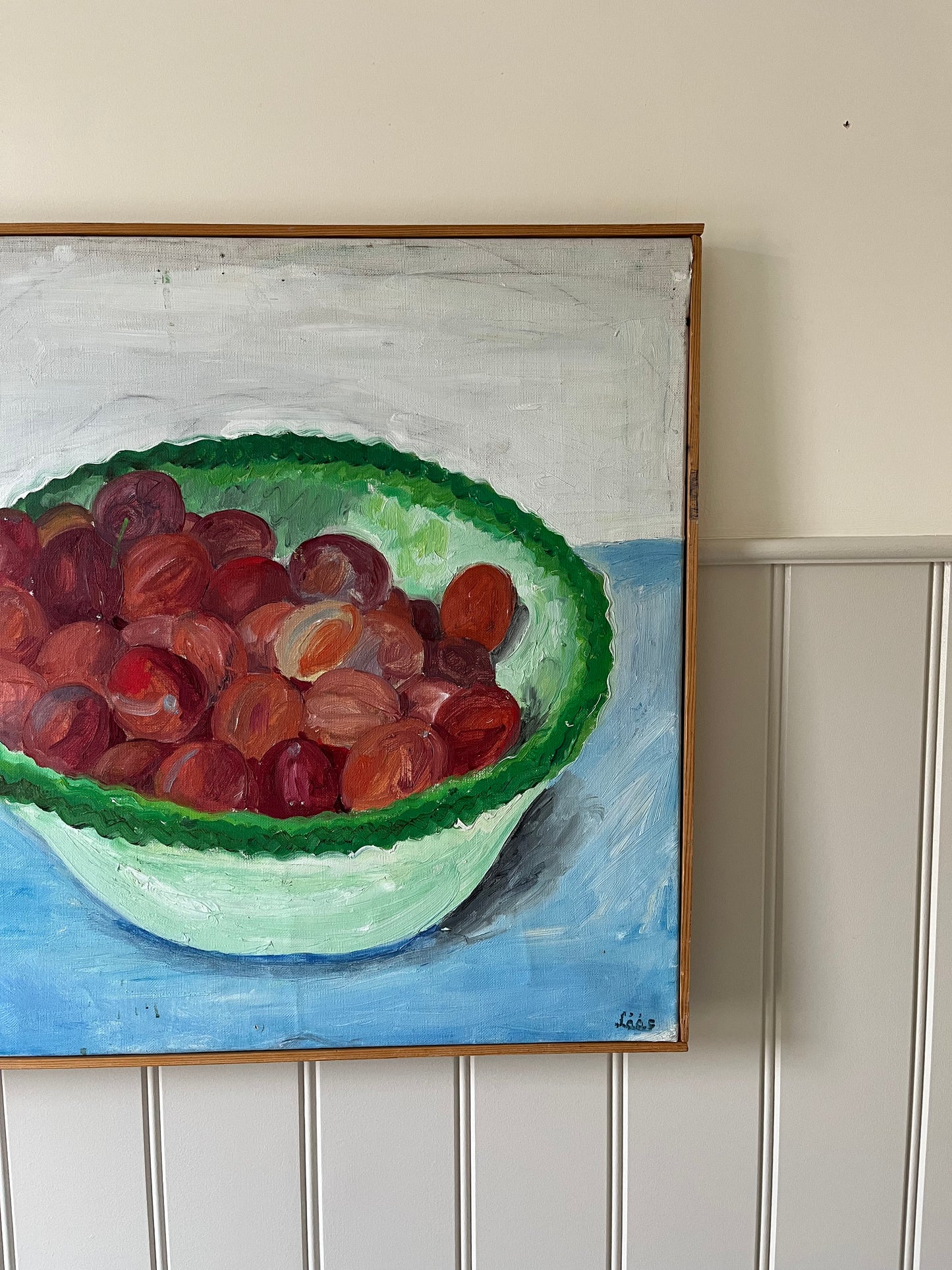 Plums in a bowl