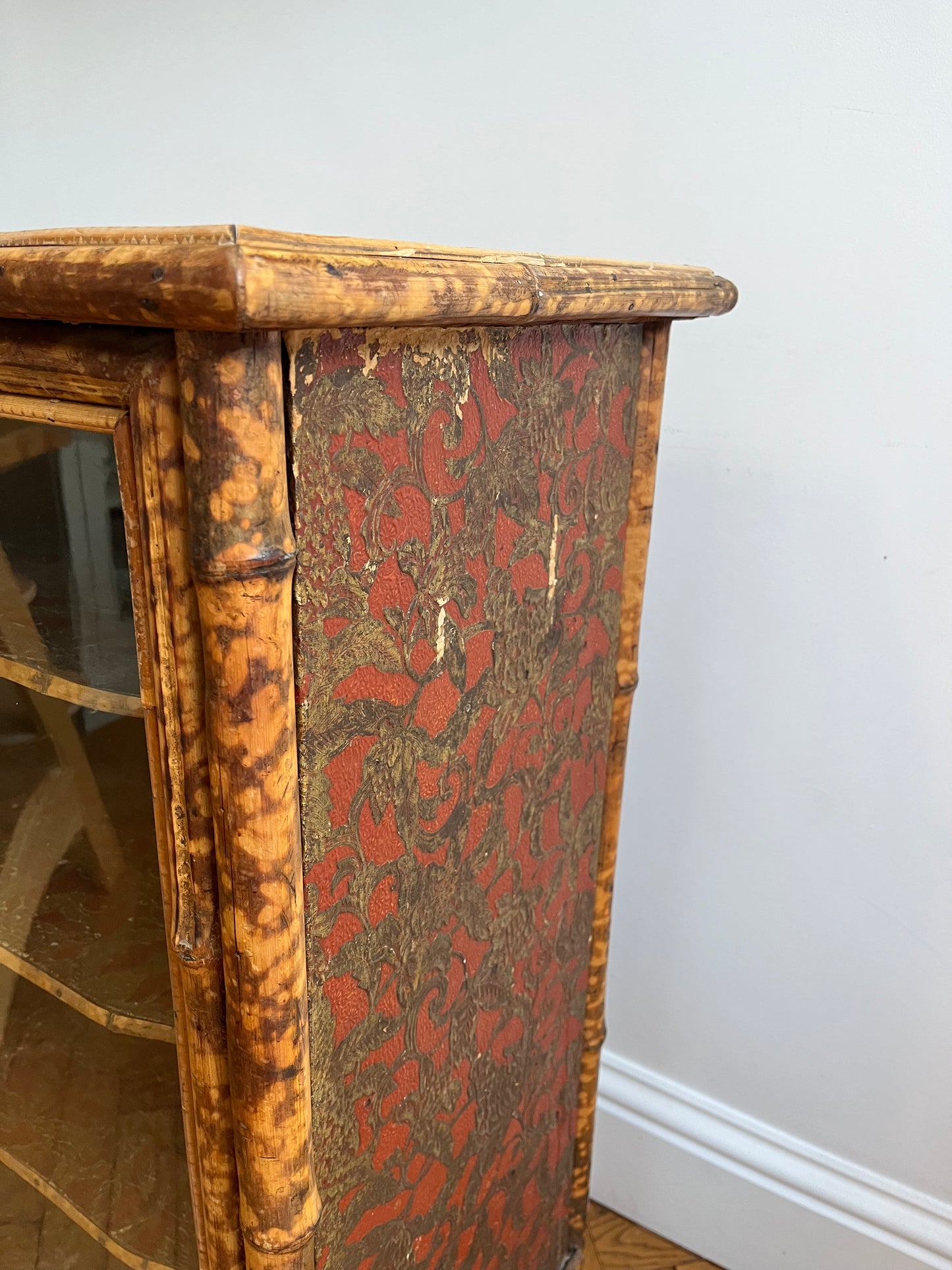 Glazed bamboo cabinet