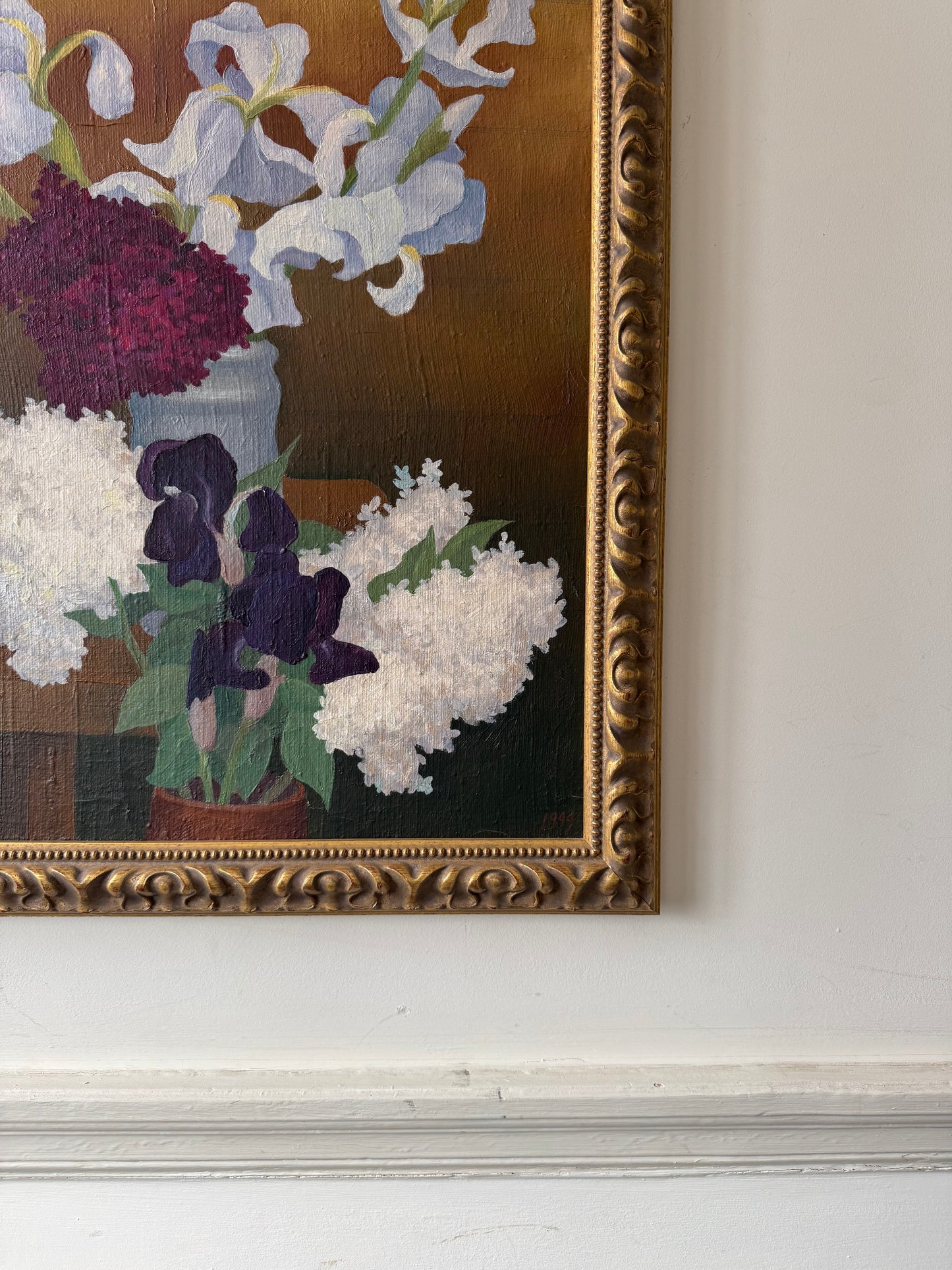 Irises and lilacs