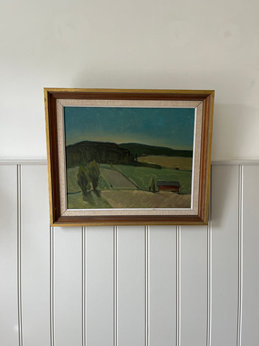 Sunset behind the hills