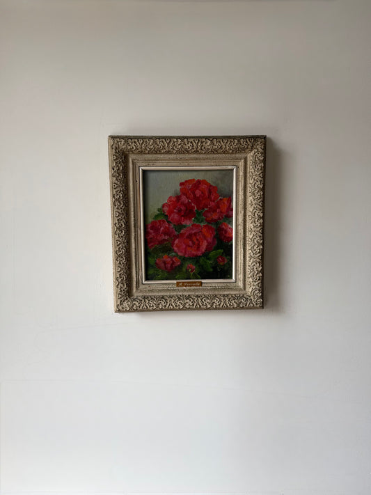 Red floral still life