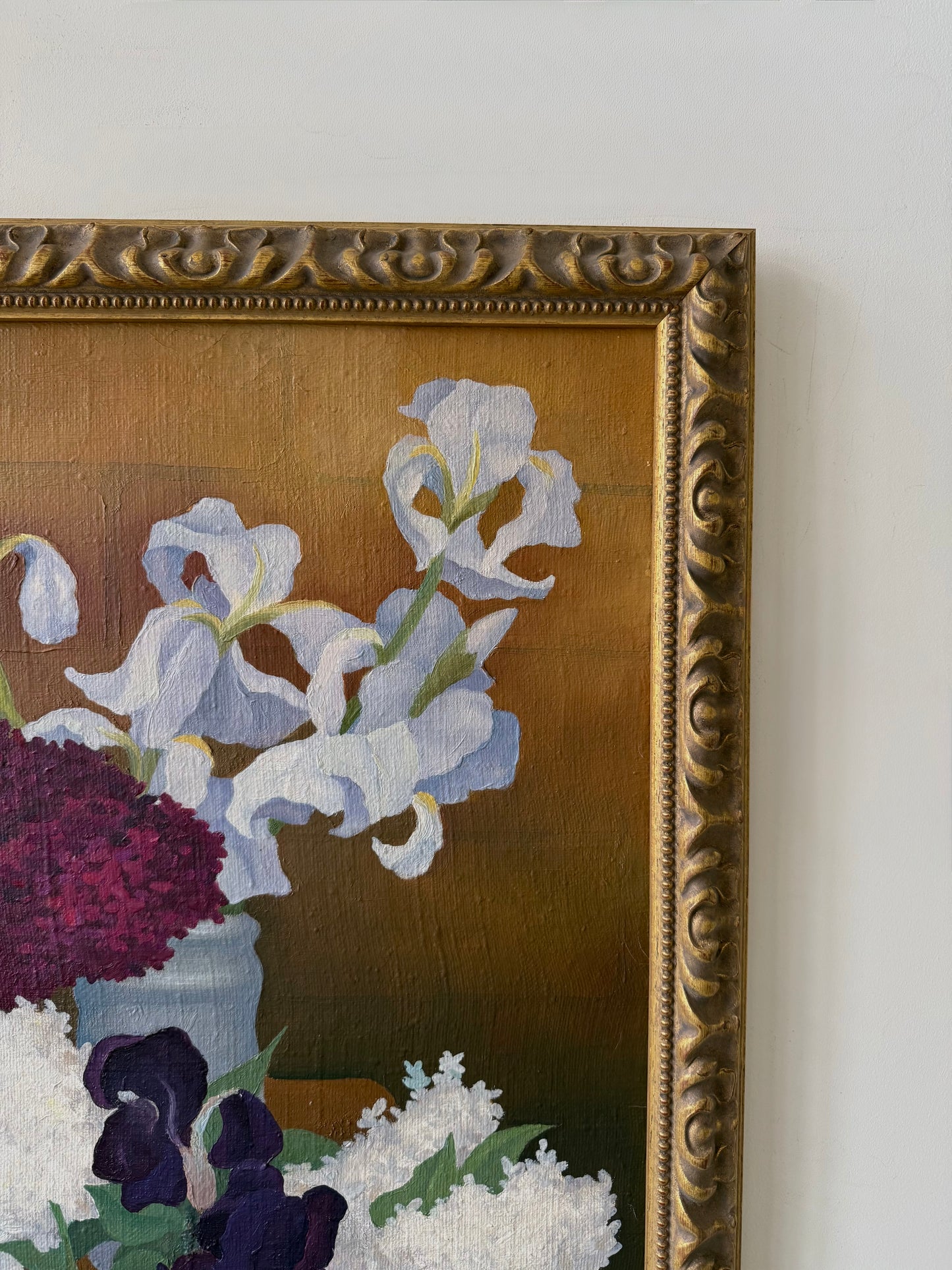 Irises and lilacs
