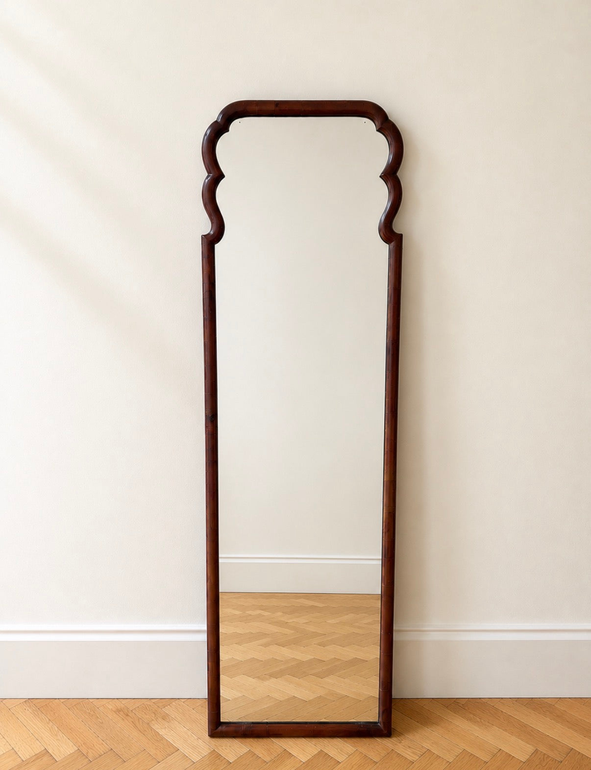 Early 20th century walnut mirror