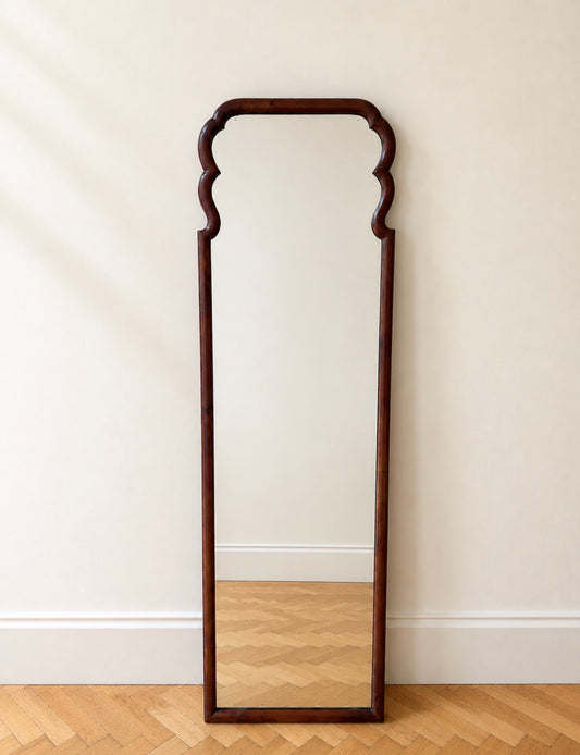 Early 20th century walnut mirror