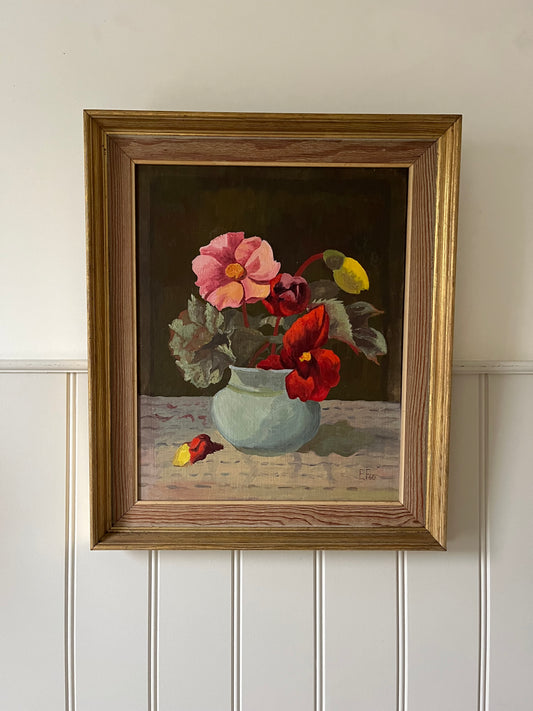 Red and pink flowers