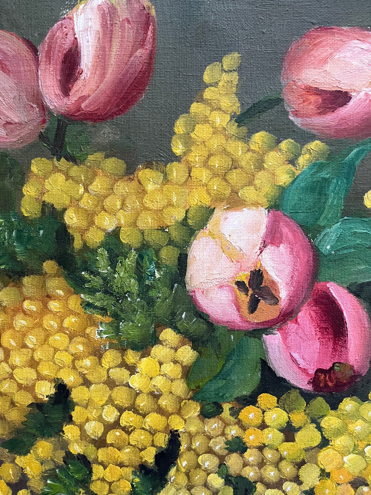 Mimosa and Tulips