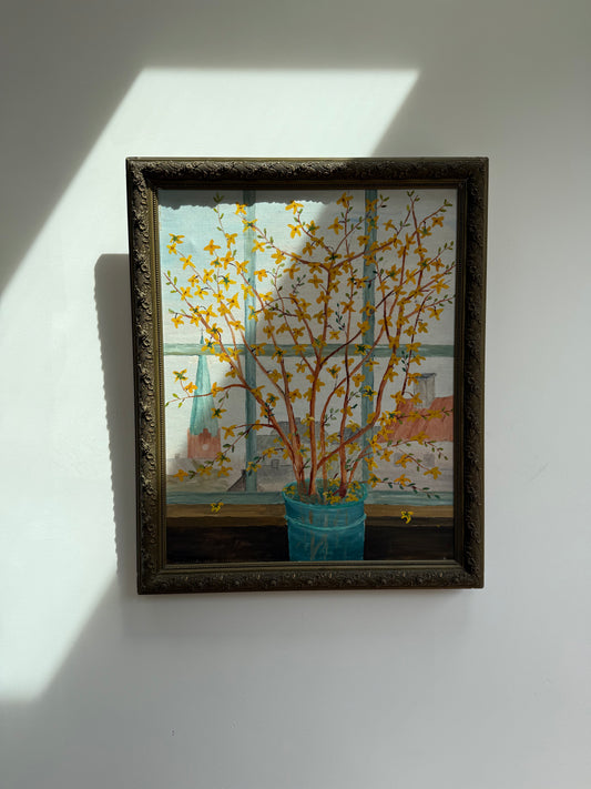 Yellow tree blossom