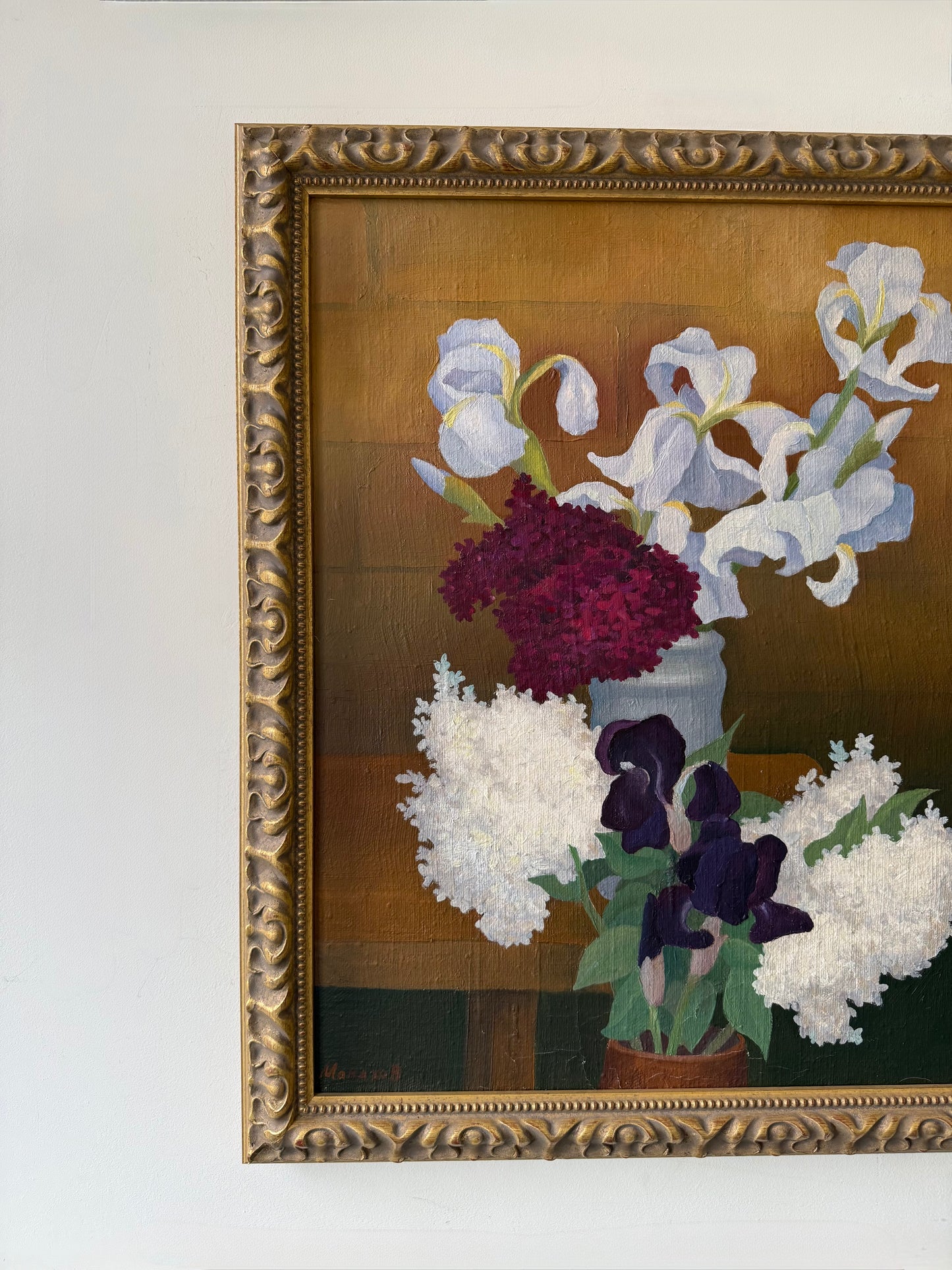 Irises and lilacs