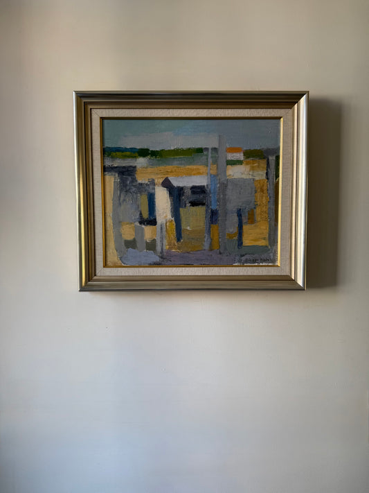 Abstract coastal huts