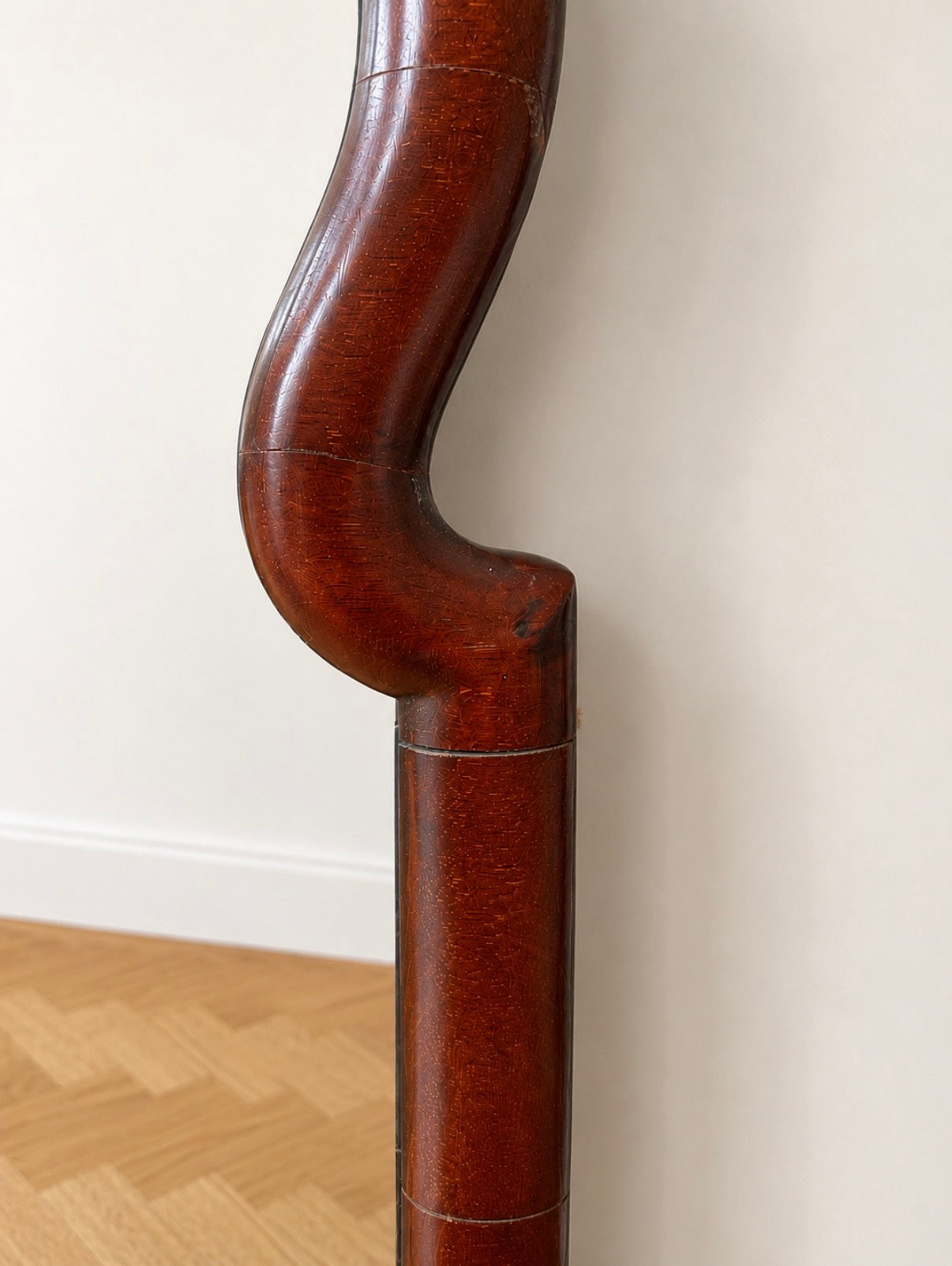 Early 20th century walnut mirror