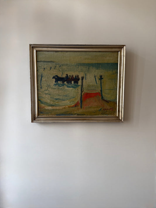 On hold - Horse and chariot in the sea