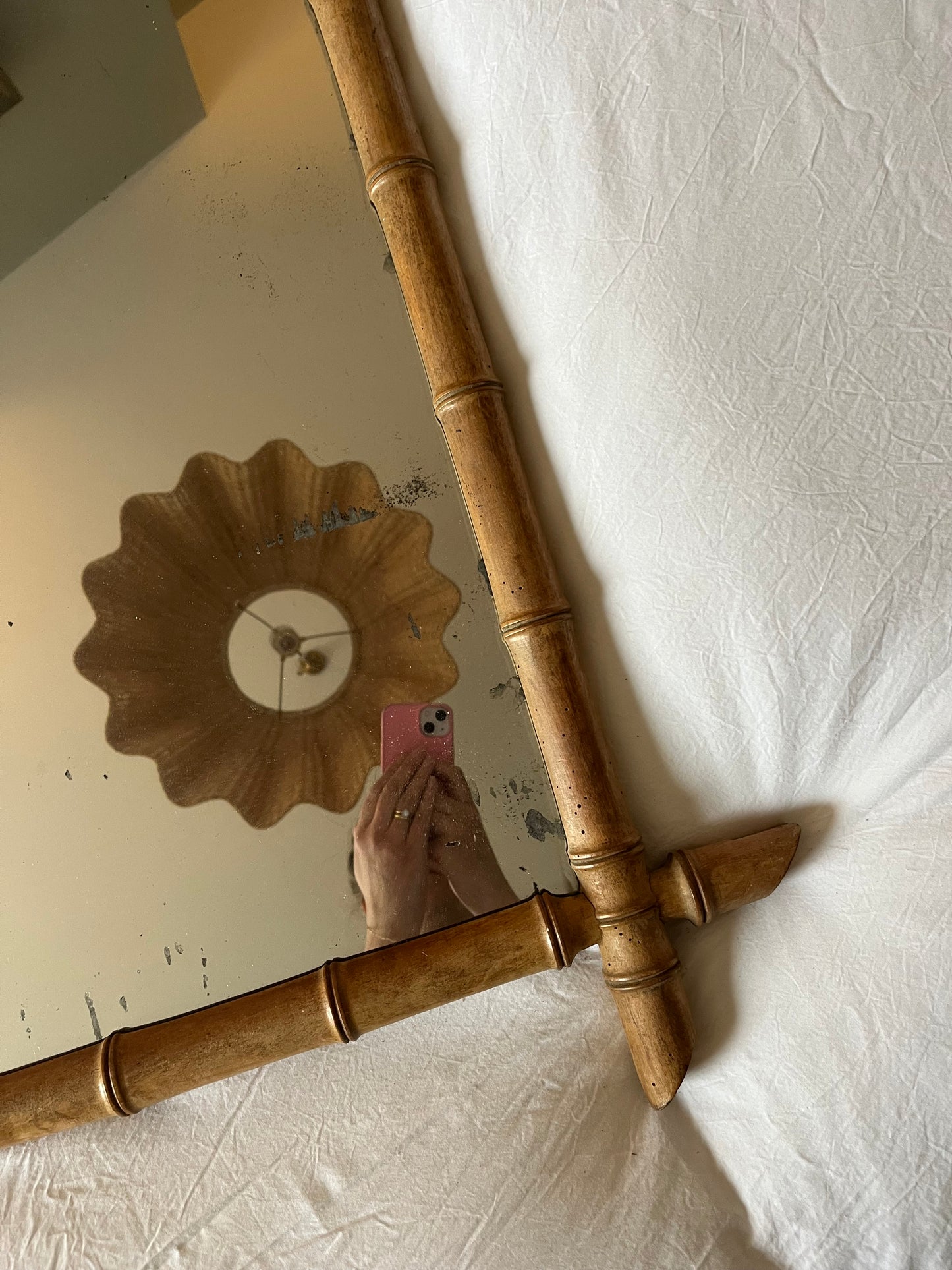 Large bamboo mirror