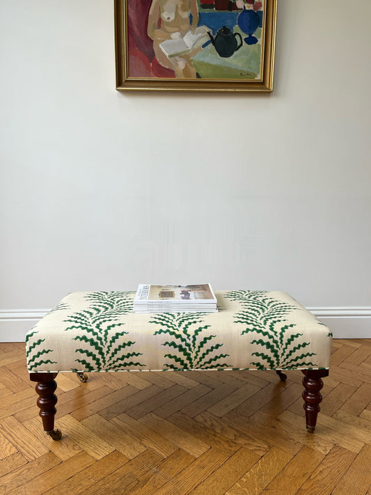 Soane scrolling fern foot stool