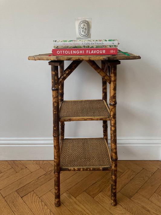 Victorian tiger bamboo occasional table