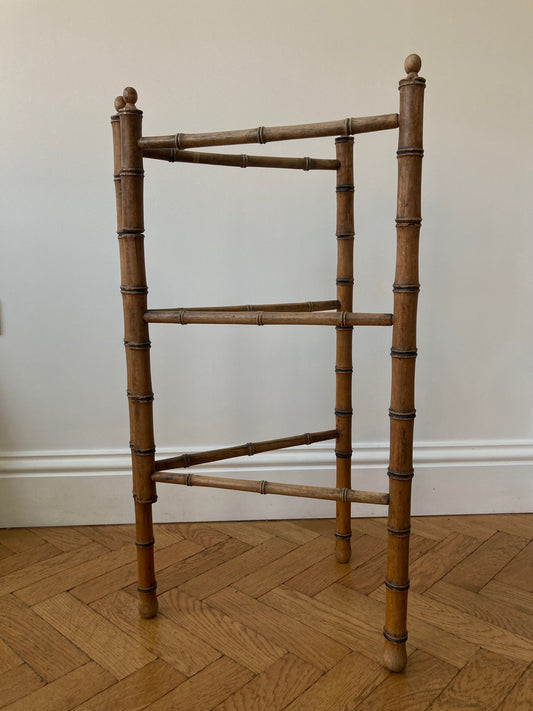 Victorian faux bamboo clothes horse