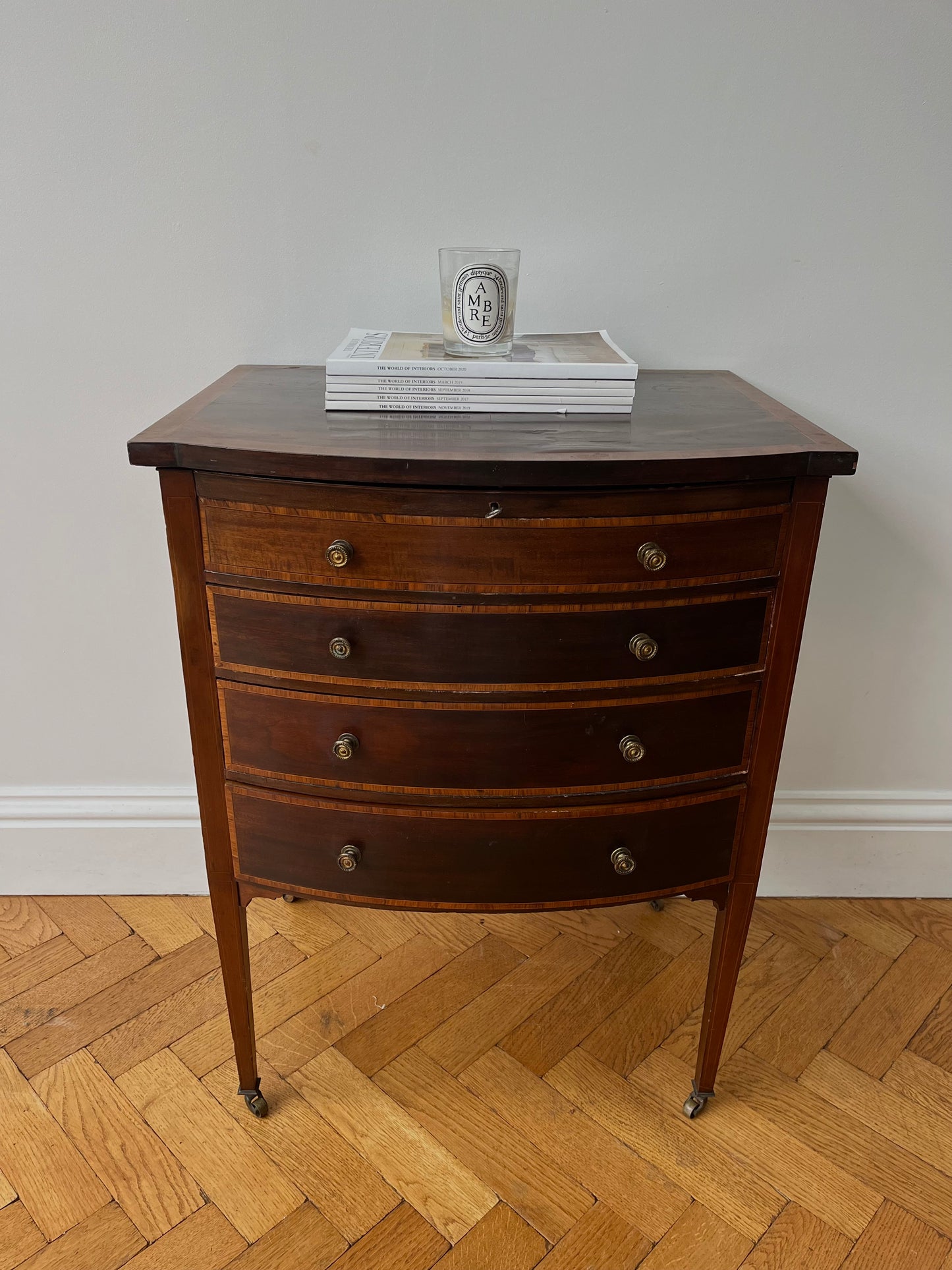 Edwardian Bow fronted table