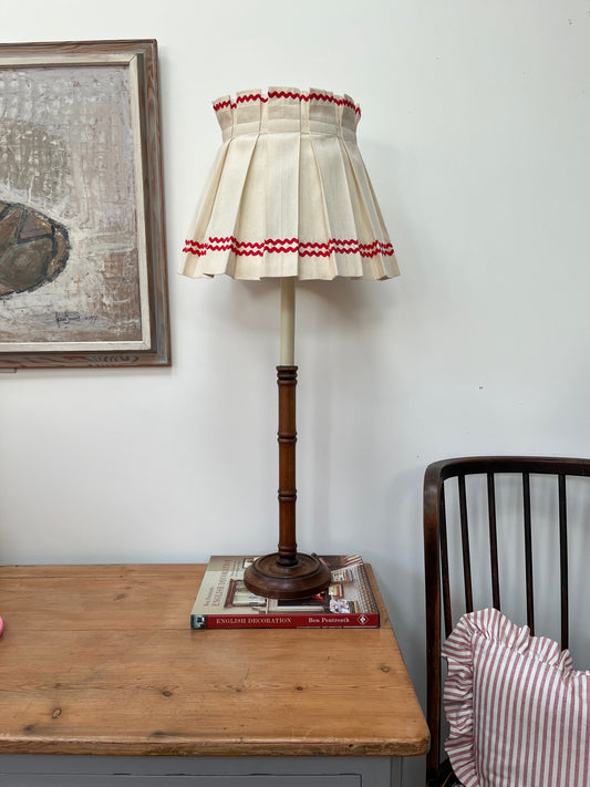 Vintage Bamboo Candlestick lamp base