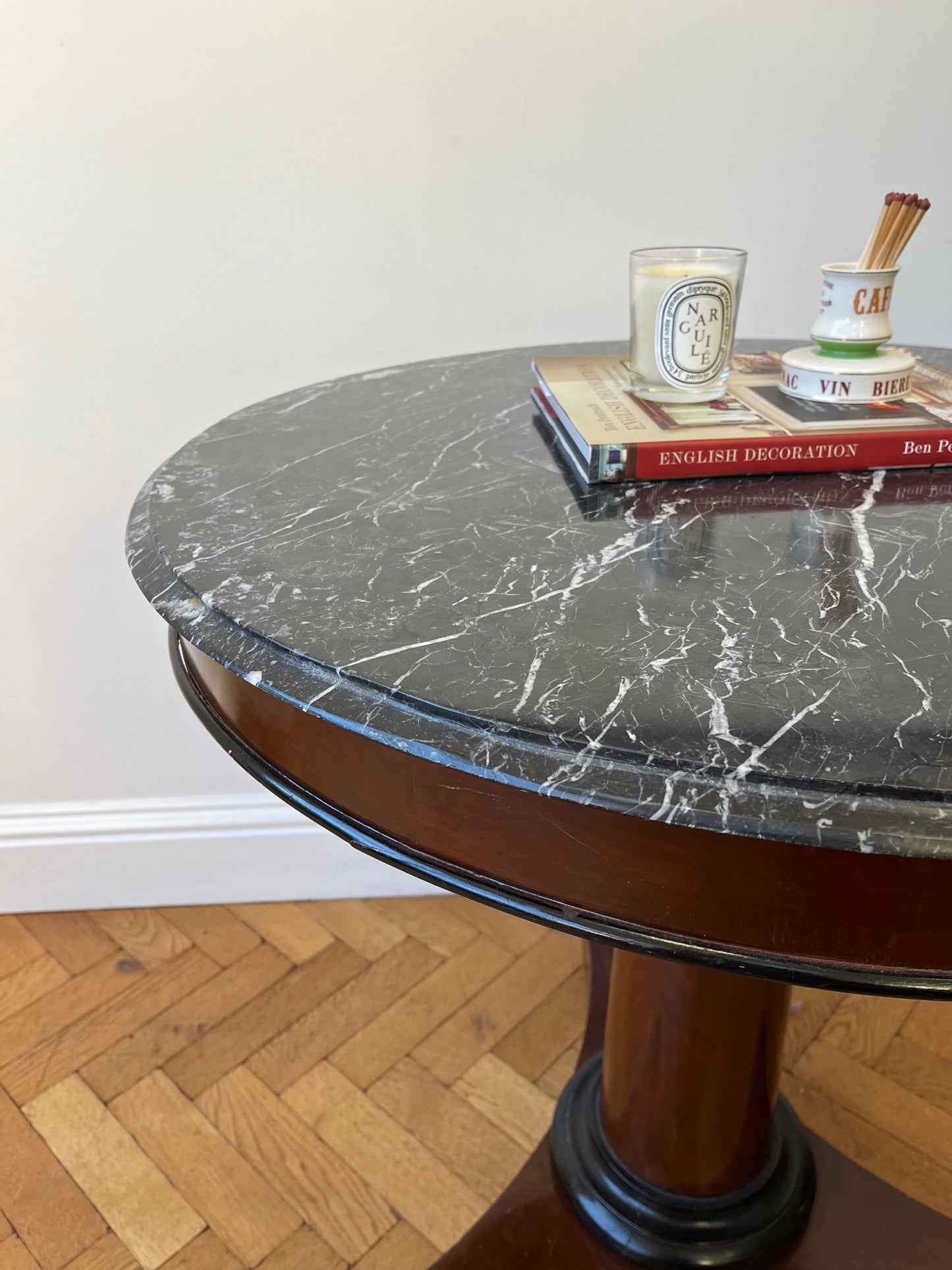 Regency style marble top table