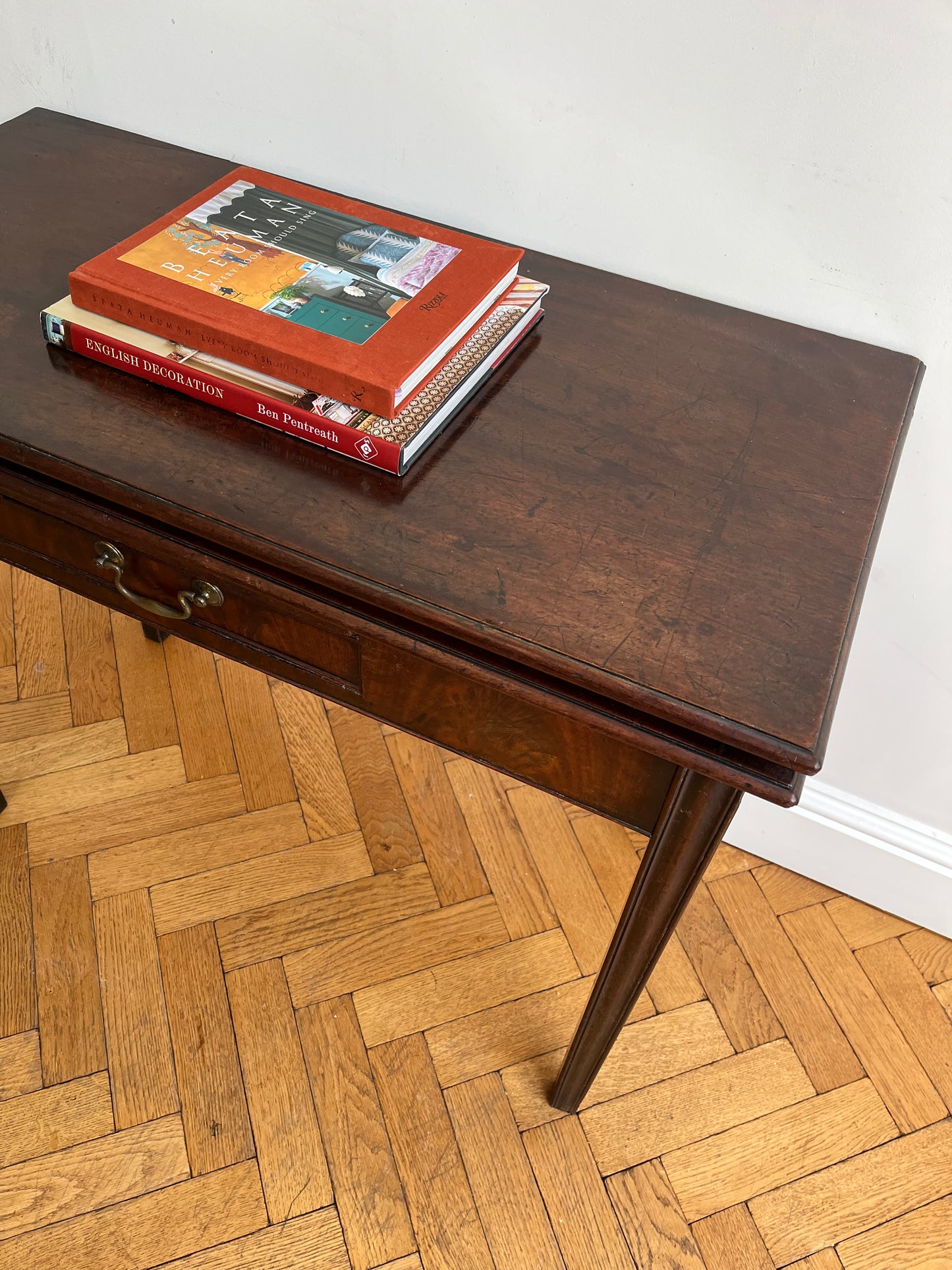 George III mahogany tea table